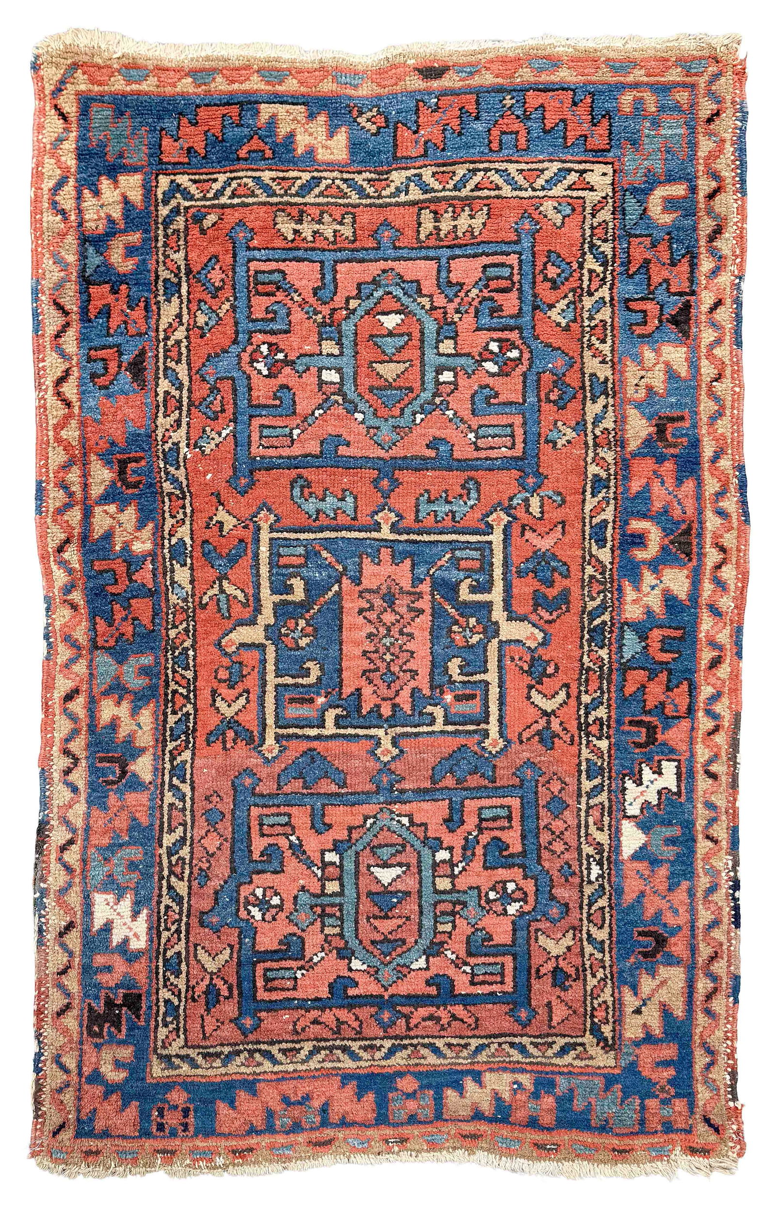 KARAJA RUG: 2'10" X 4'2" 19th Century (1 of 1)