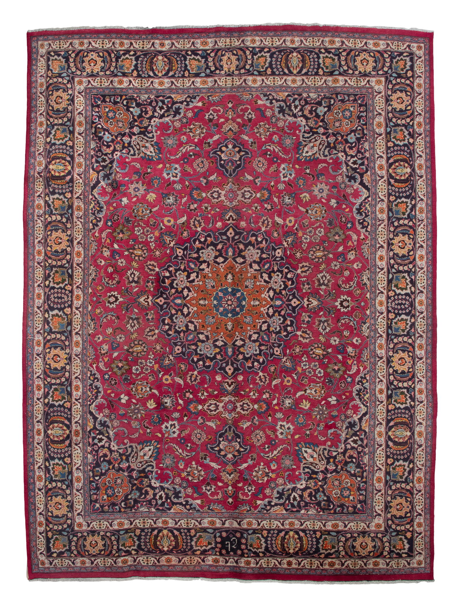 MESHED RUG: 9'7" X 12'10" Second Half of the 20th Century (1 of 1)