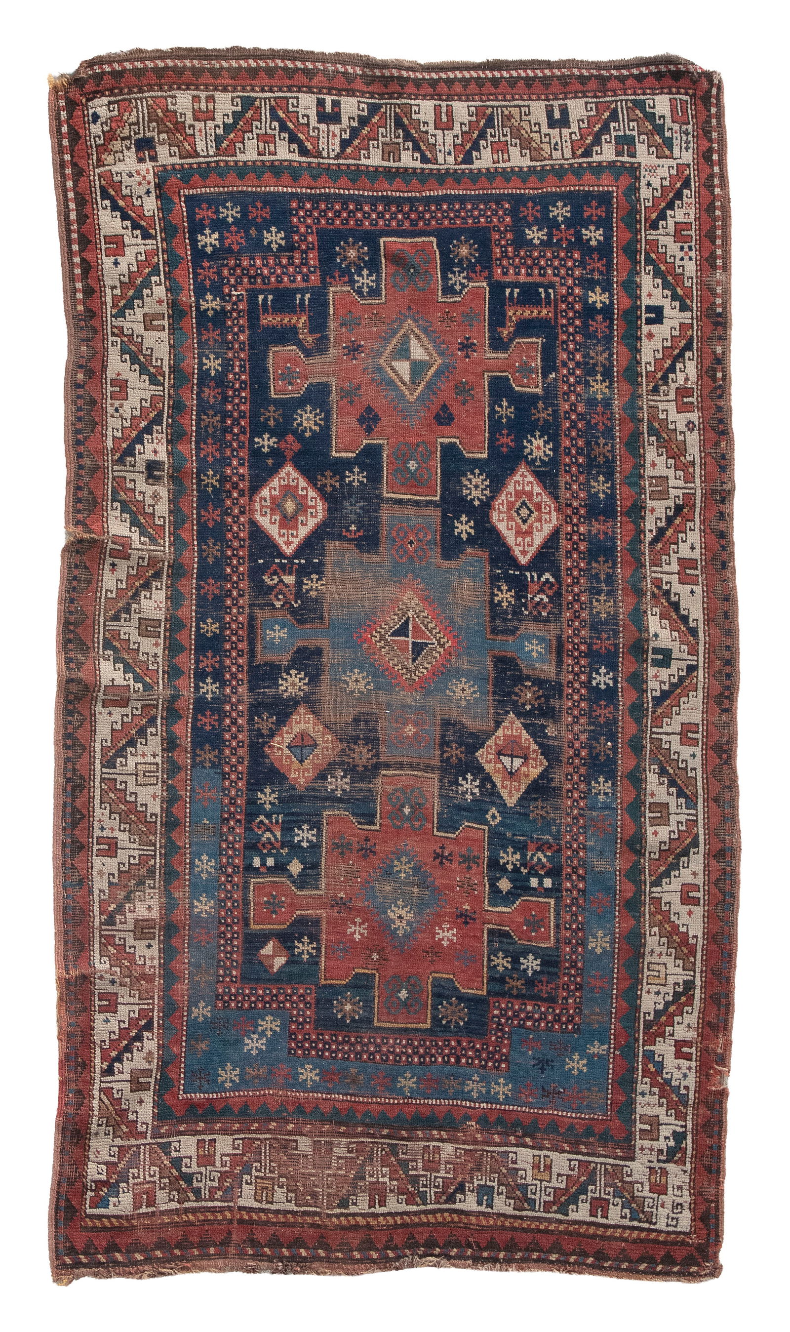 KAZAK RUG: 3'10" X 6'6" Late 19th Century (1 of 1)