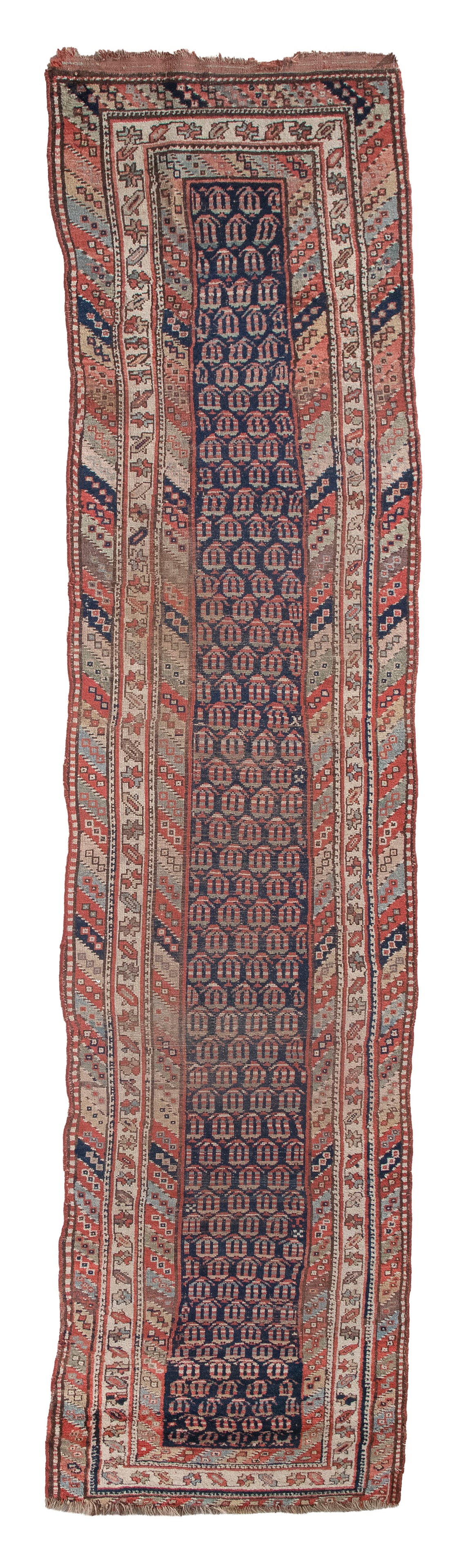 CAUCASIAN KARABAGH RUG: 3'3" X 12'6" Late 19th Century (1 of 1)