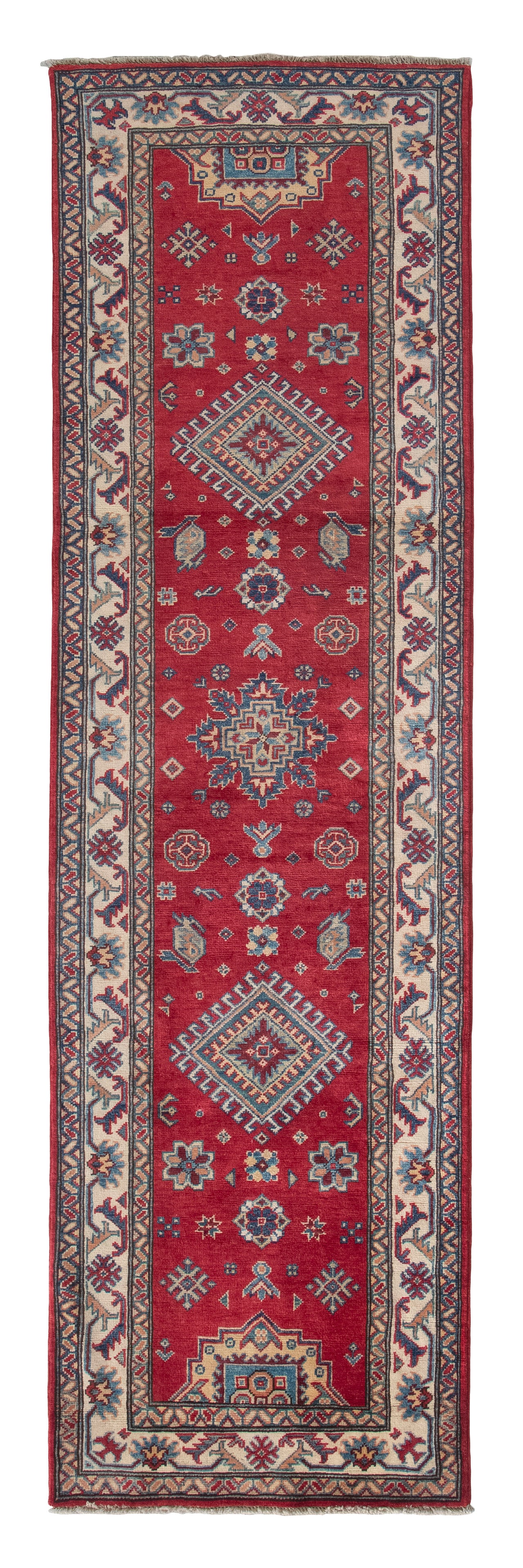 CAUCASIAN DESIGN RUG: 2'9" X 9'5" 21st Century (1 of 1)