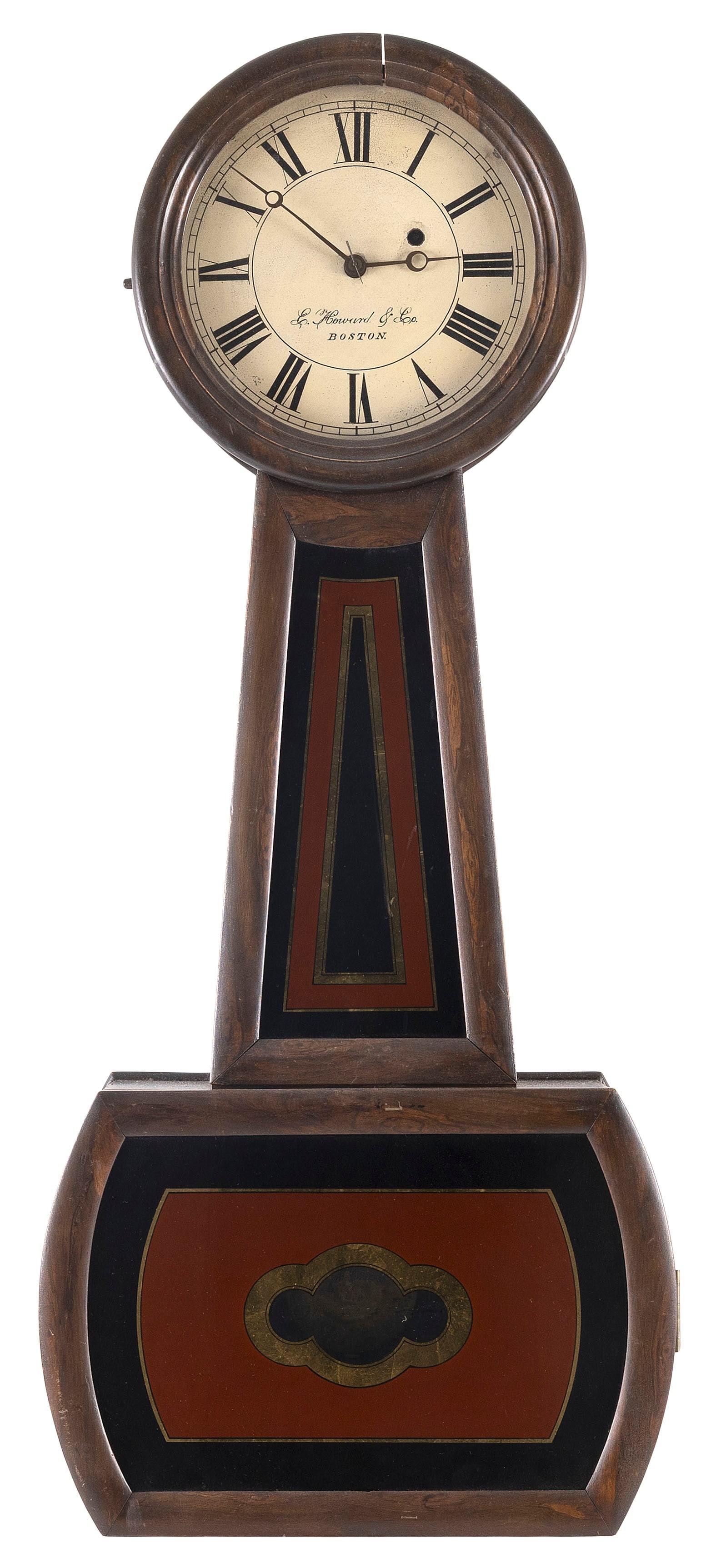 E. HOWARD & CO. BANJO CLOCK Boston, 19th Century Height 32". (1 of 1)