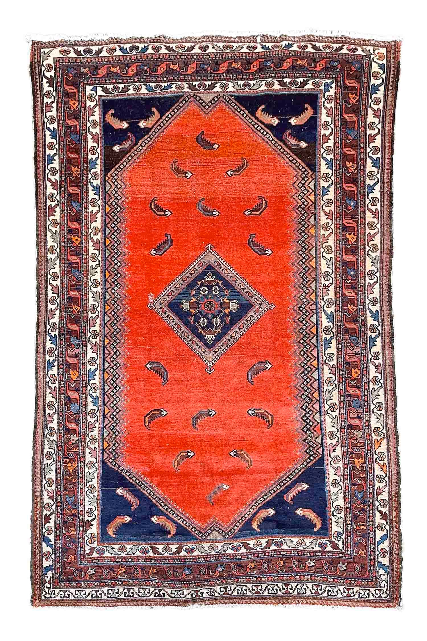 MALAYER RUG: 4'6" X 6'7" Early 20th Century (1 of 1)