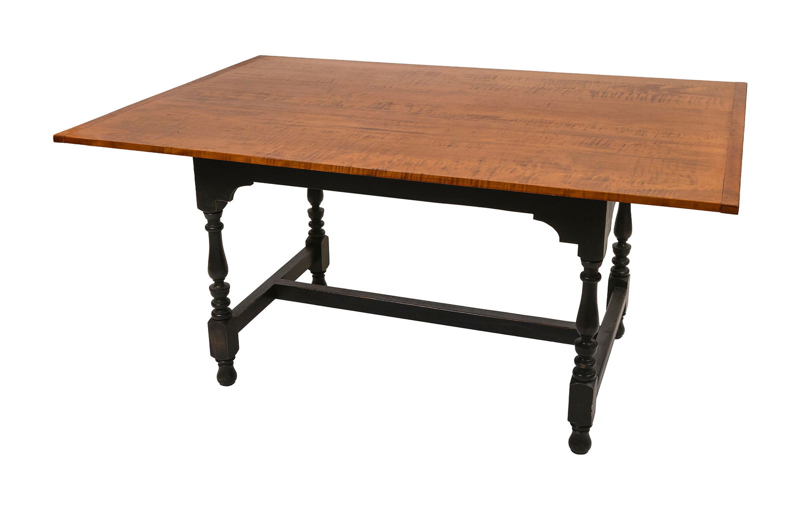 ELDRED WHEELER TRESTLE TABLE Massachusetts, 20th Century Height 30". Length 62". Width 40". (1 of 1)