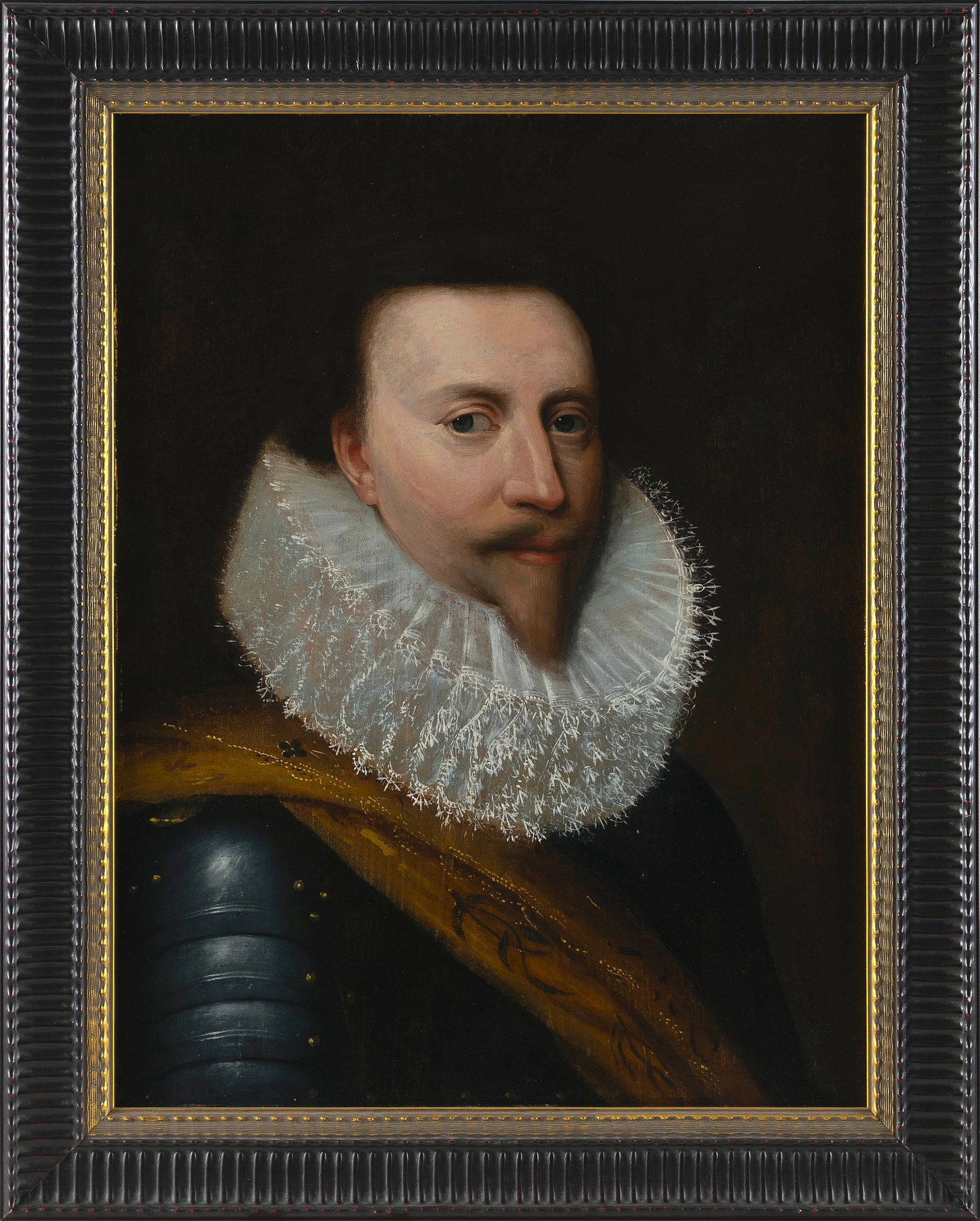 CONTINENTAL SCHOOL (18th Century or Earlier,), Portrait of a gentleman., Oil on panel, 23.75" x (1 of 2)