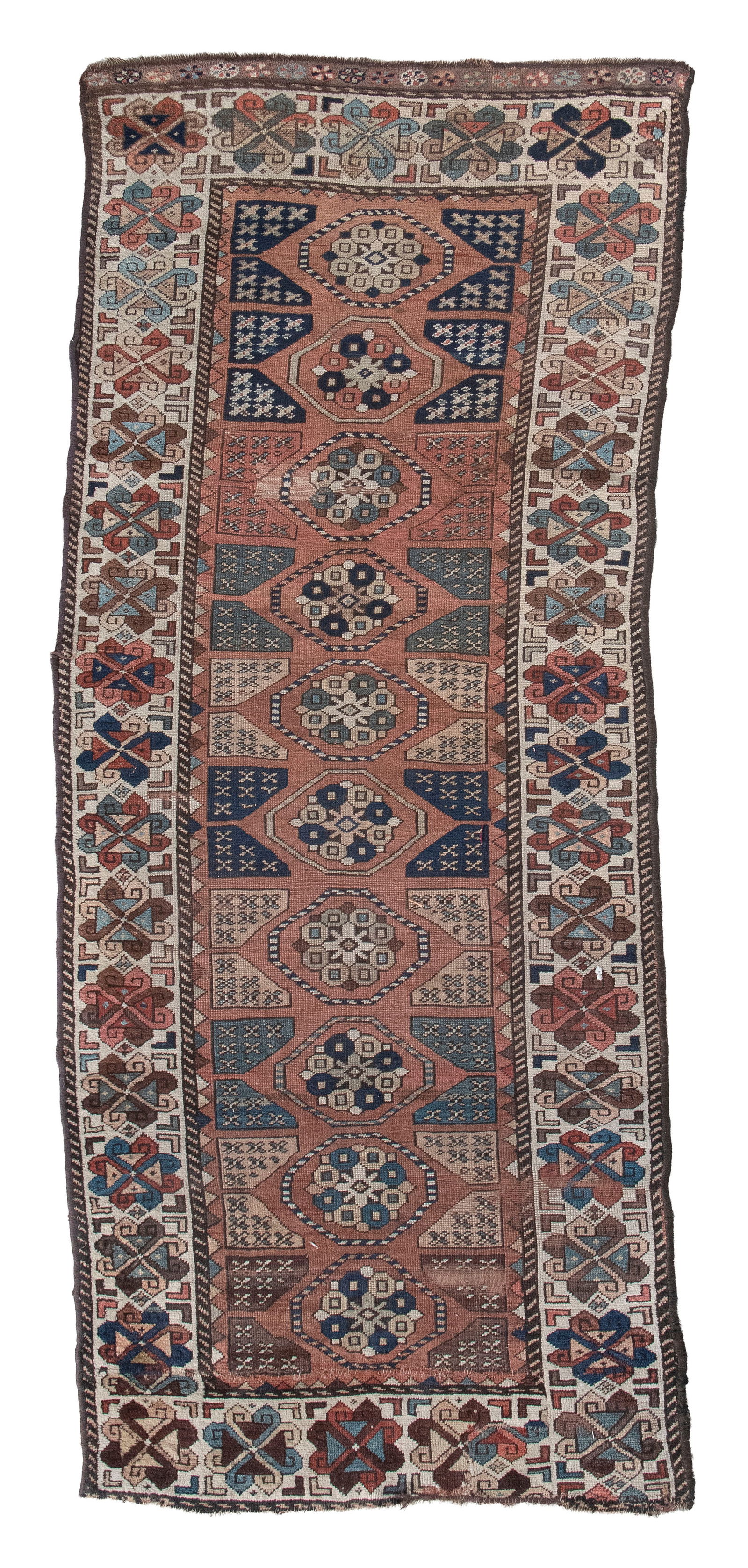 ANTIQUE NORTHWEST PERSIAN RUG: 3'11" X 8'11" Late 19th or Early 20th Century (1 of 1)