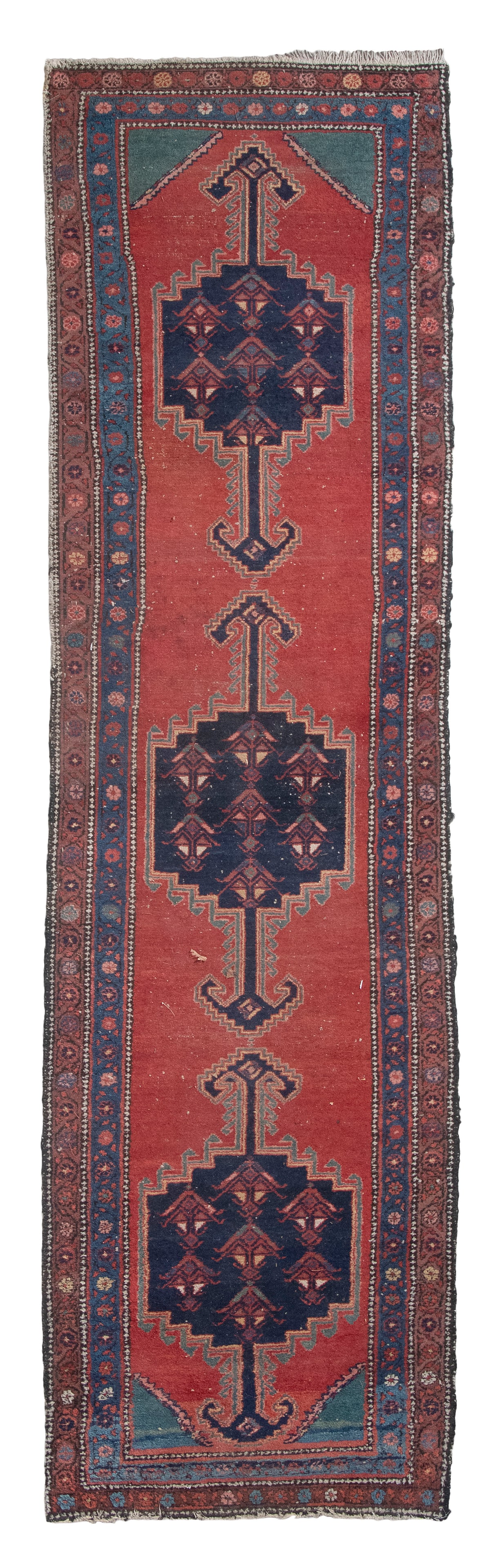 NORTHWEST PERSIAN RUNNER: 3'0" X 10'10" Early 20th Century (1 of 1)