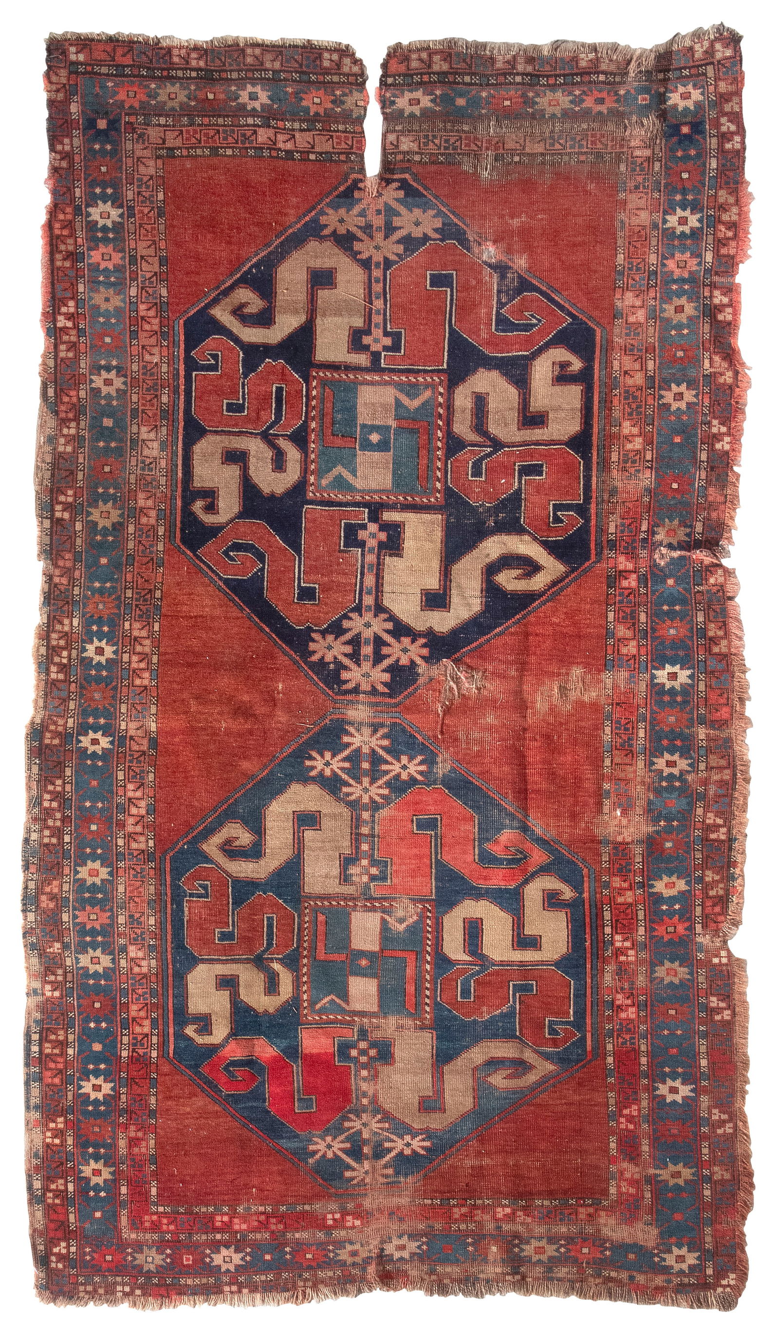 CLOUD BAND KAZAK RUG: 4'9" X 7'9" 19th Century (1 of 1)