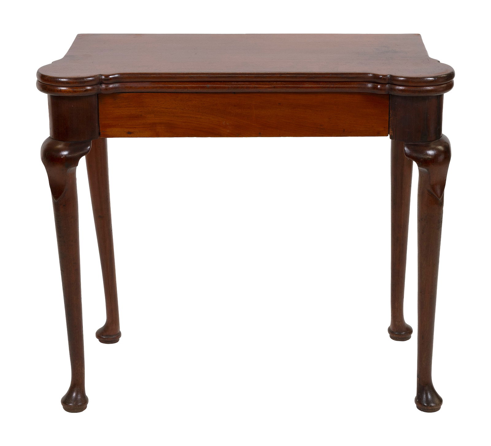 QUEEN ANNE MAHOGANY CARD TABLE 19th Century Height 28". Width 32". Depth 15". (1 of 2)