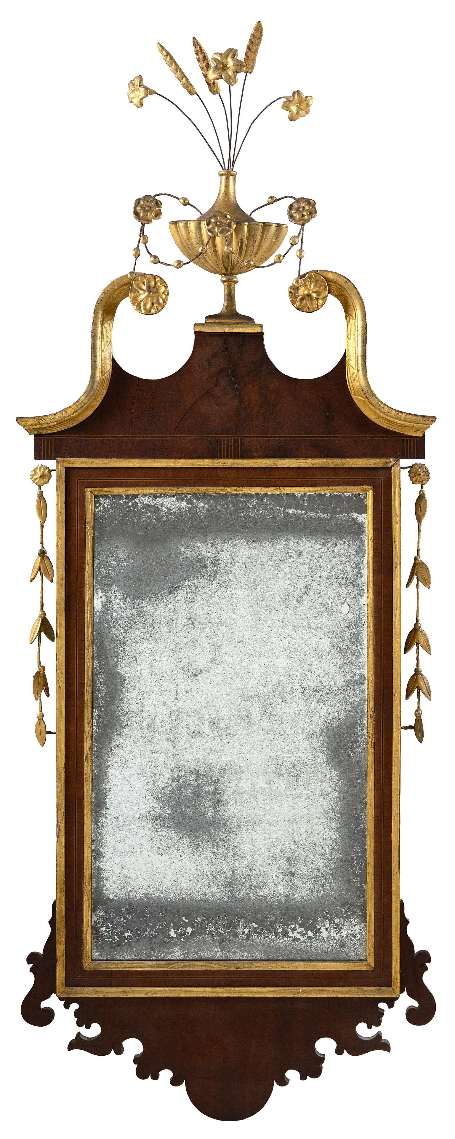 HEPPLEWHITE MIRROR Early 19th Century Height 54". Width 24". (1 of 1)