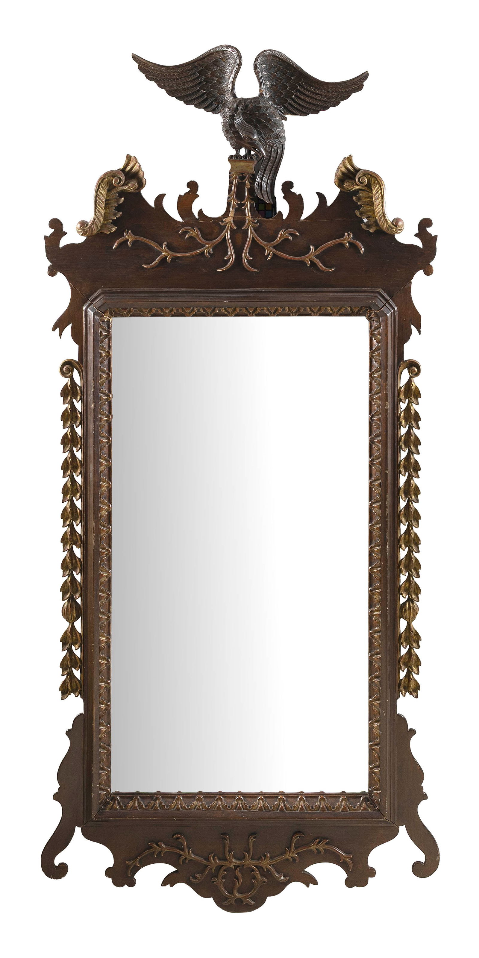 FEDERAL-STYLE MIRROR 19th Century Height 69". Width 33". (1 of 1)