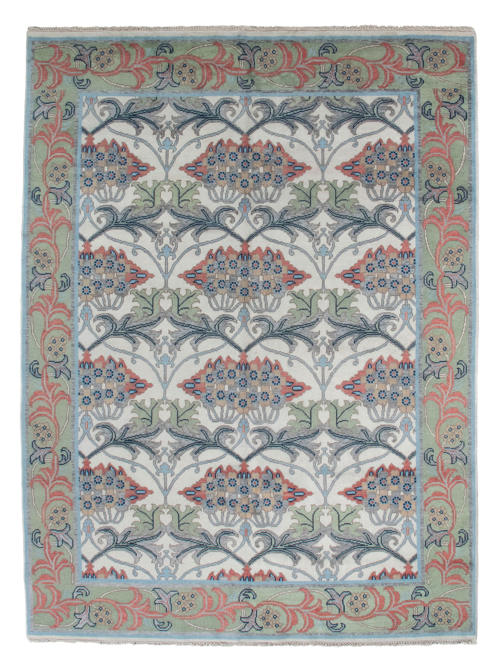 WILLIAM MORRIS ARTS AND CRAFTS DESIGN RUG: 8'9" X 11'10" 21st Century (1 of 1)