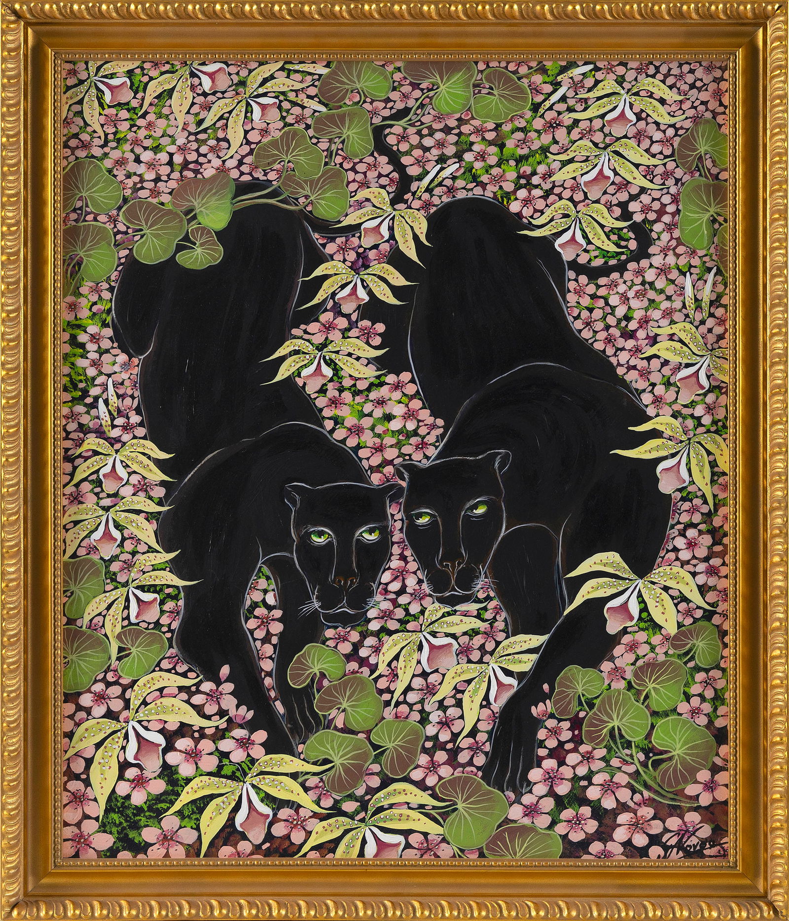 GUSTAVO NOVOA (New York/Chile/France, 1941-), "Spring Walk"., Oil on panel, 24" x 20". Framed 27" x: GUSTAVO NOVOANew York/Chile/France, 1941-"Spring Walk". Signed lower right "G. Novoa".Oil on panel, 24" x 20". Framed 27" x 23".