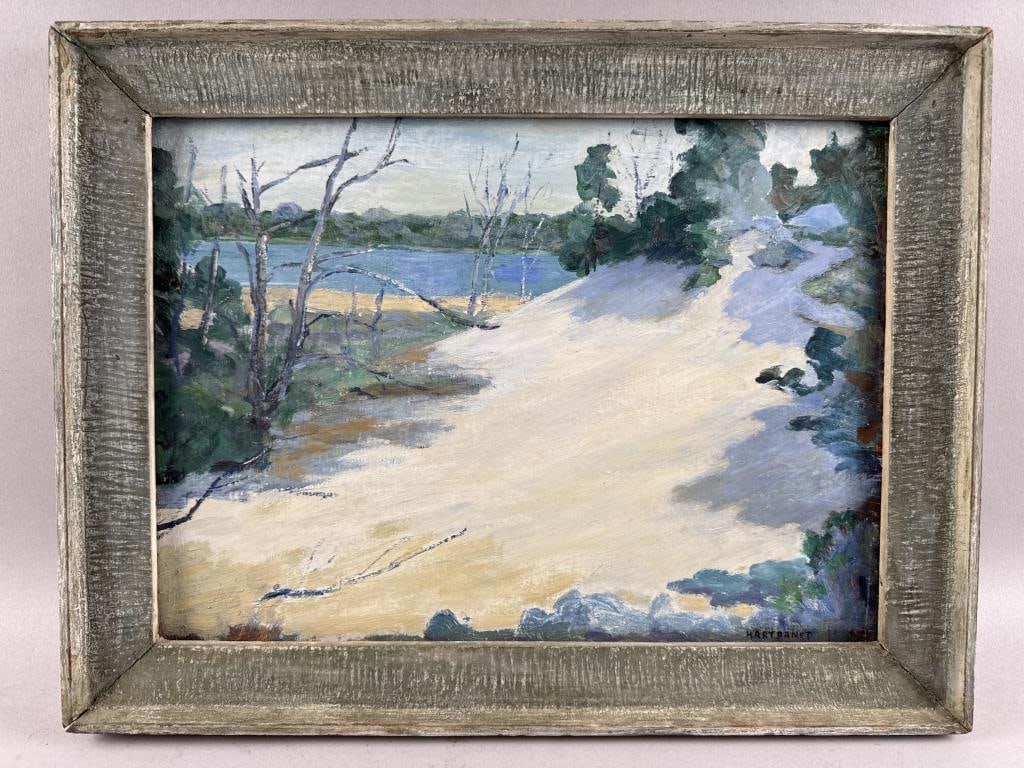 JOSEPH B. HARTRANFT (New York, 1890-1982), "Late Morning Light"., Oil on board, 12" x 16". Framed: JOSEPH B. HARTRANFTNew York, 1890-1982"Late Morning Light". Signed lower right "Hartranft". Titled verso.Oil on board, 12" x 16". Framed 14" x 18".