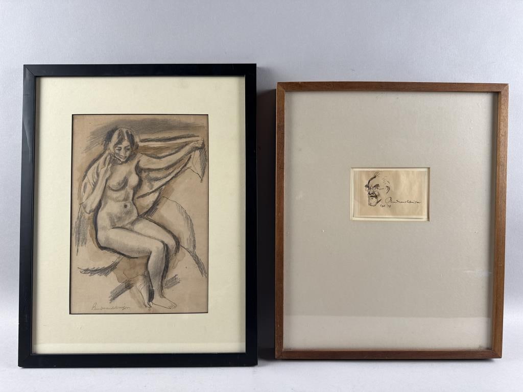 BOARDMAN MICHAEL ROBINSON (New York/California/Colorado/Canada, 1876-1952), Two figural works (1 of 7)