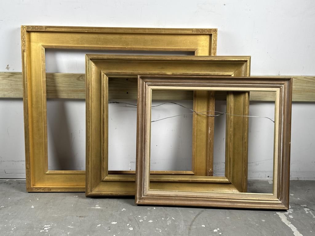 THREE GOLD PAINTED FRAMES (1 of 7)