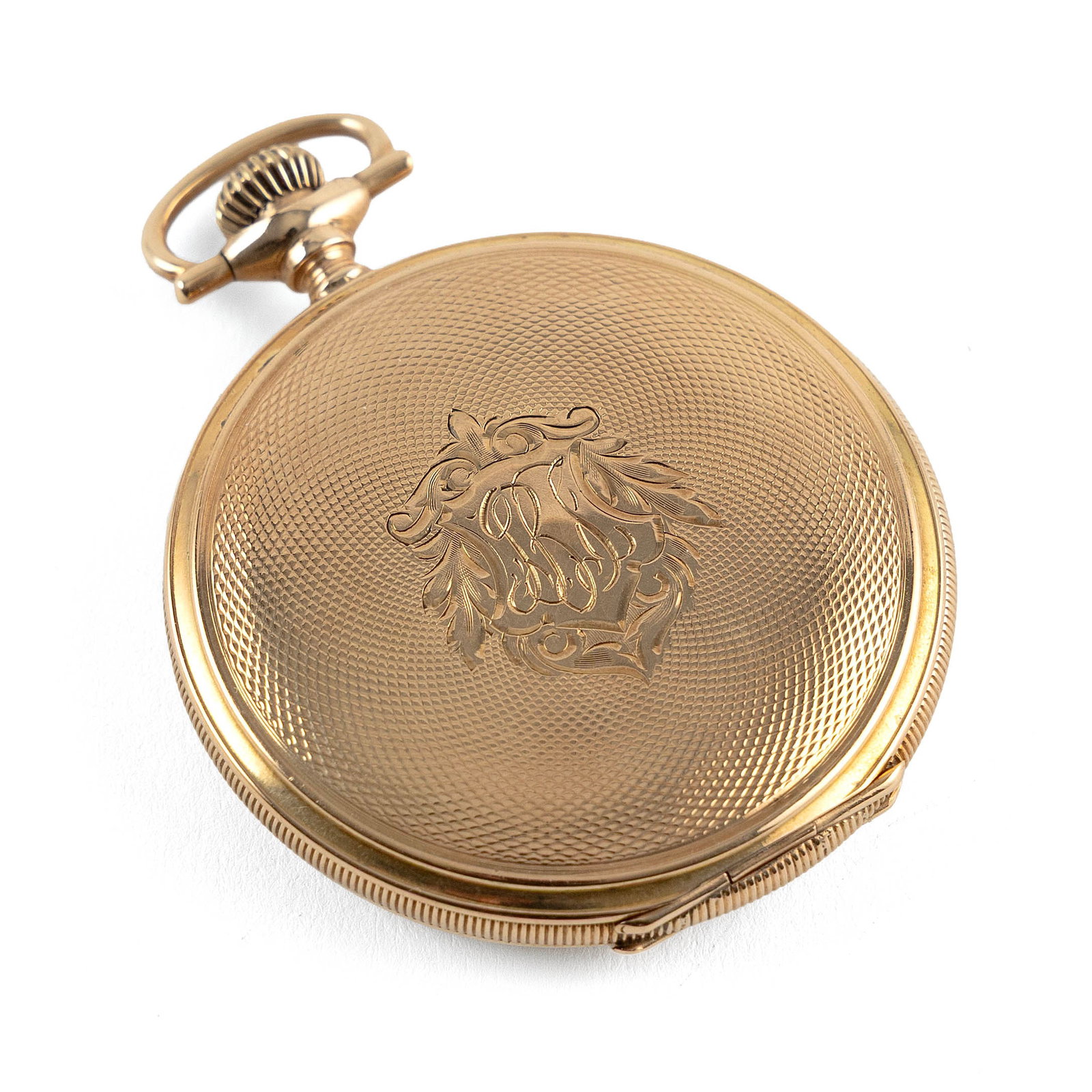ELGIN GRADE 301 14KT YELLOW GOLD FULL HUNTER CASE POCKET WATCH Circa 1921 Approx. 39.4 total dwt.: ELGIN GRADE 301 14KT YELLOW GOLD FULL HUNTER CASE POCKET WATCHCirca 1921Case #6813789. 7-jeweled movement, #24091435. White dial with black Arabic numbers, black hands and subsidiary seconds dial. Sta