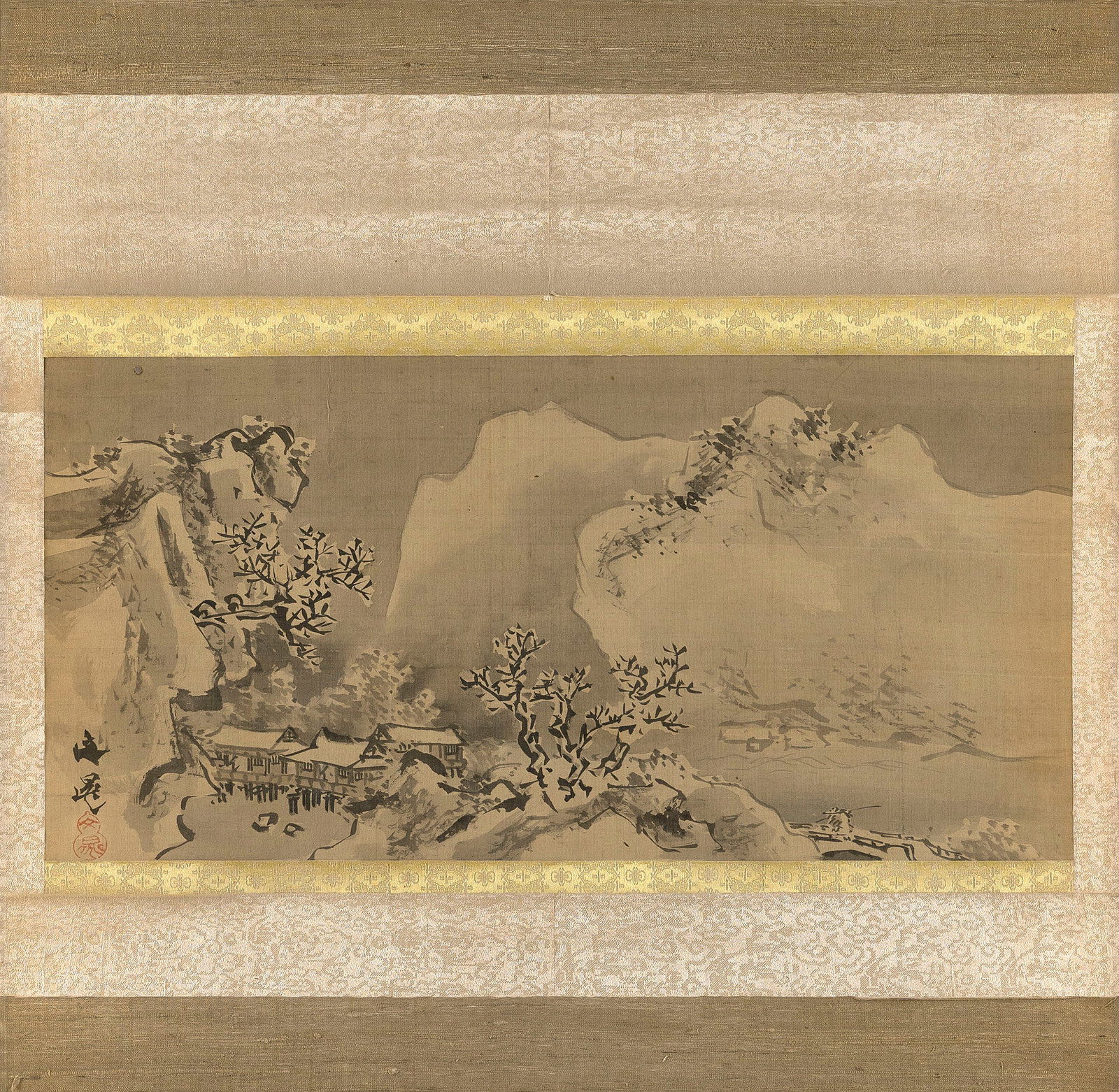 JAPANESE SCROLL PAINTING BY TANI BUNCHO (1 of 1)