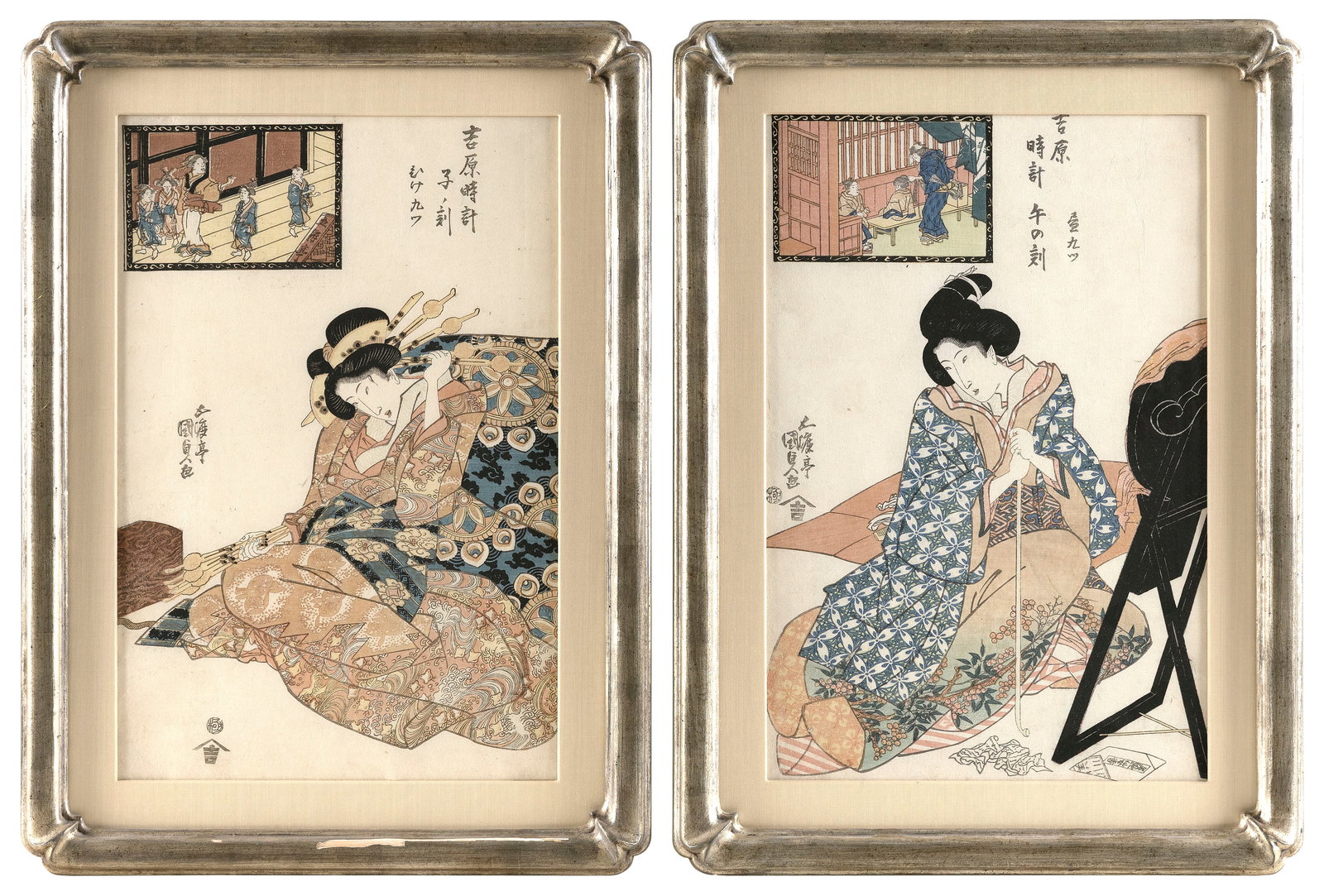 Two views from the A Yoshiwara Clock series: (1 of 2)