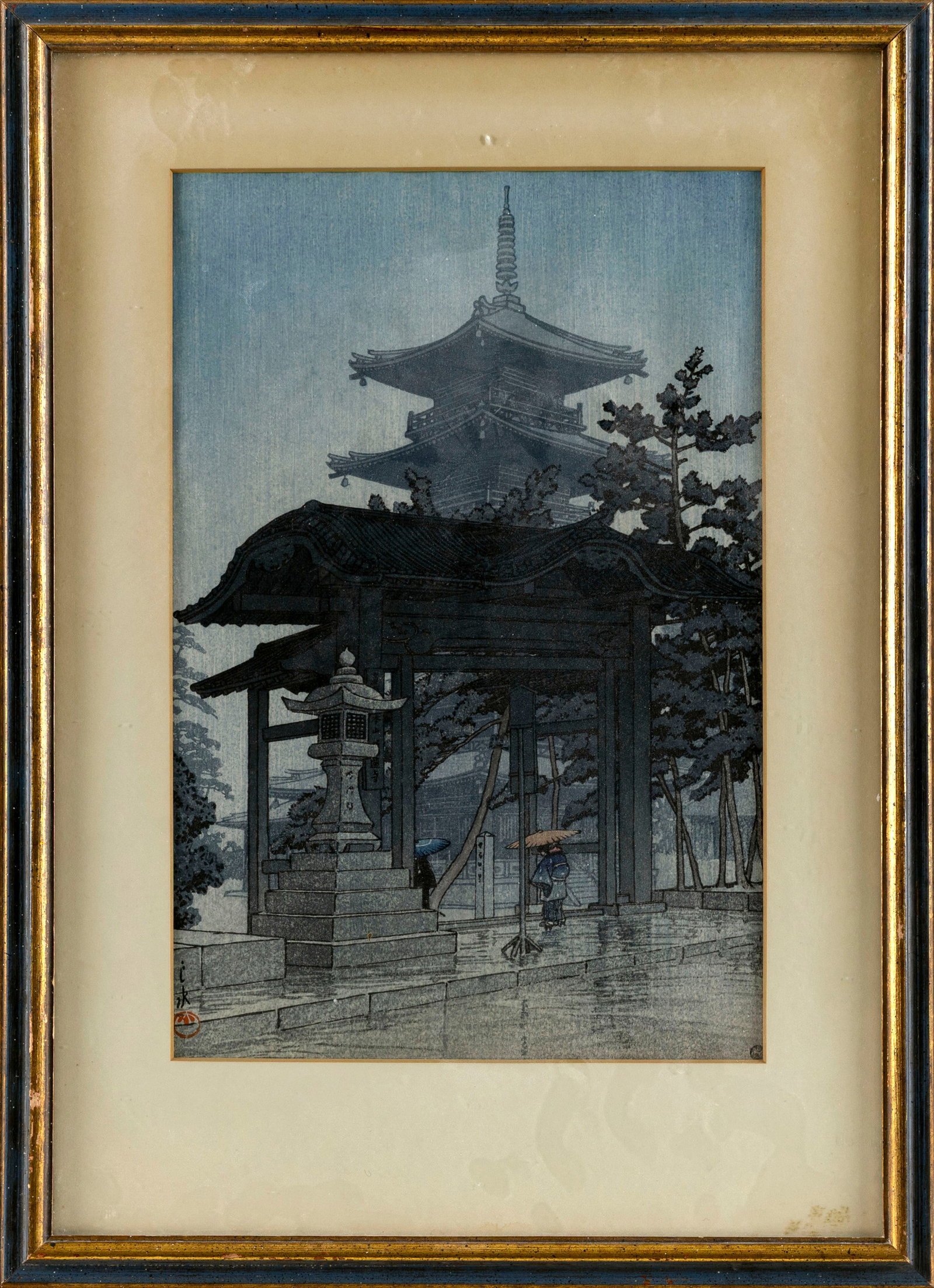 Zentsuji Temple in the Rain. (1 of 2)