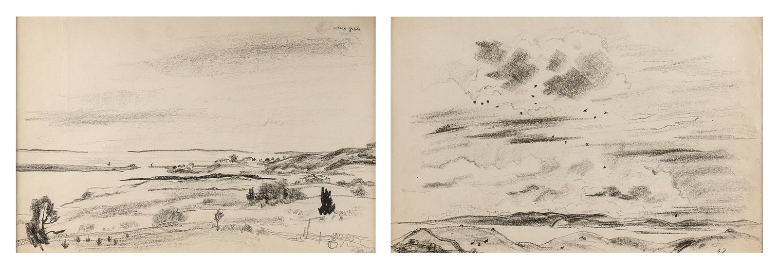 ADOLF ARTHUR DEHN (New York/Minnesota, 1895-1968), Two Martha's Vineyard scenes (1 of 3)