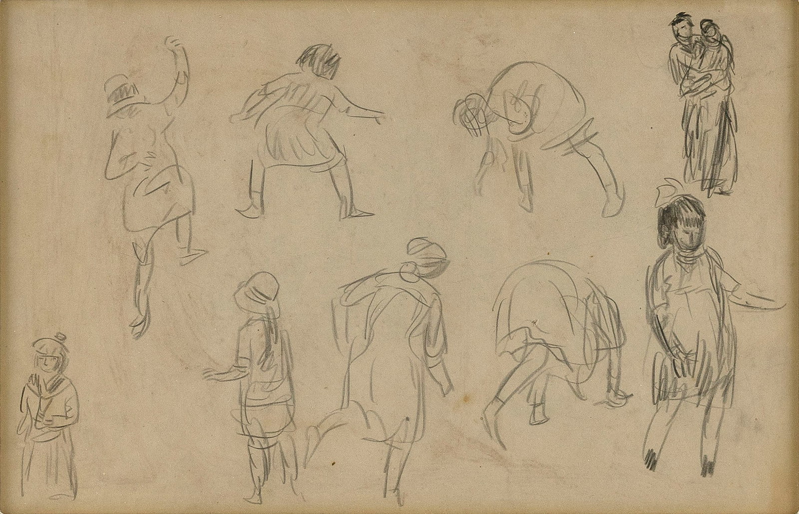 WILLIAM JAMES GLACKENS (Pennsylvania/New York/Connecticut/France, 1870-1938), Figure studies of (1 of 3)