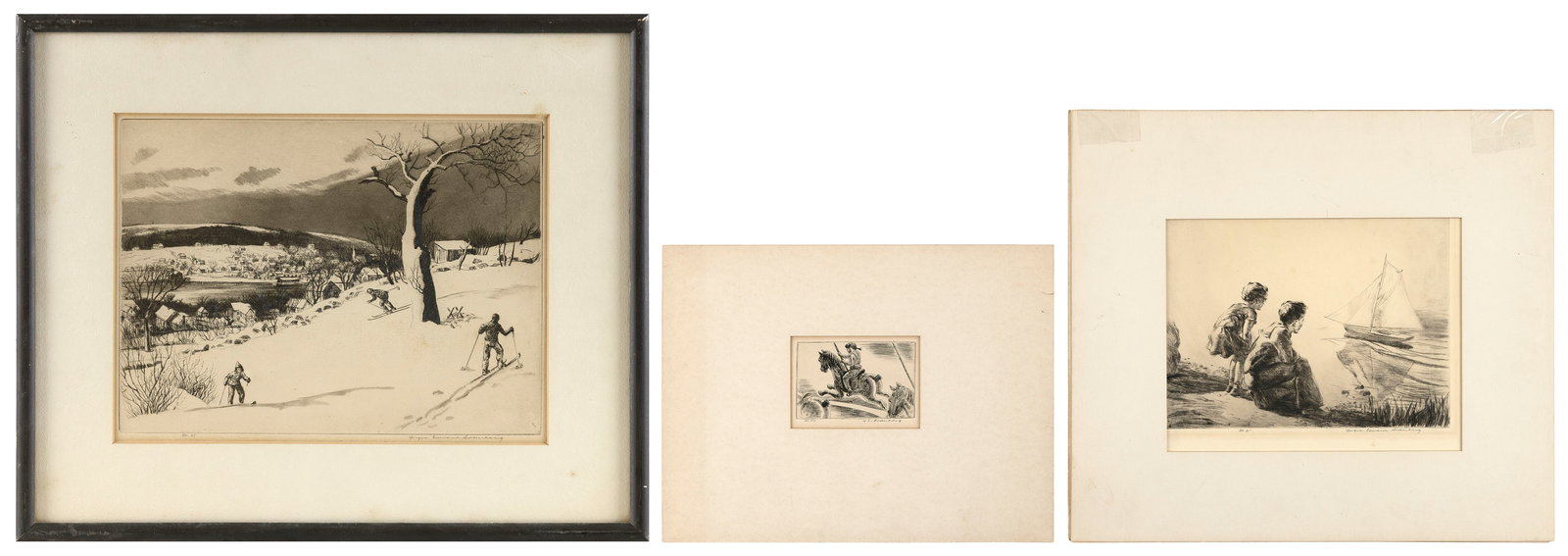 YNGVE EDWARD SODERBERG (Connecticut/Illinois, 1896-1971), Three figural views (1 of 4)