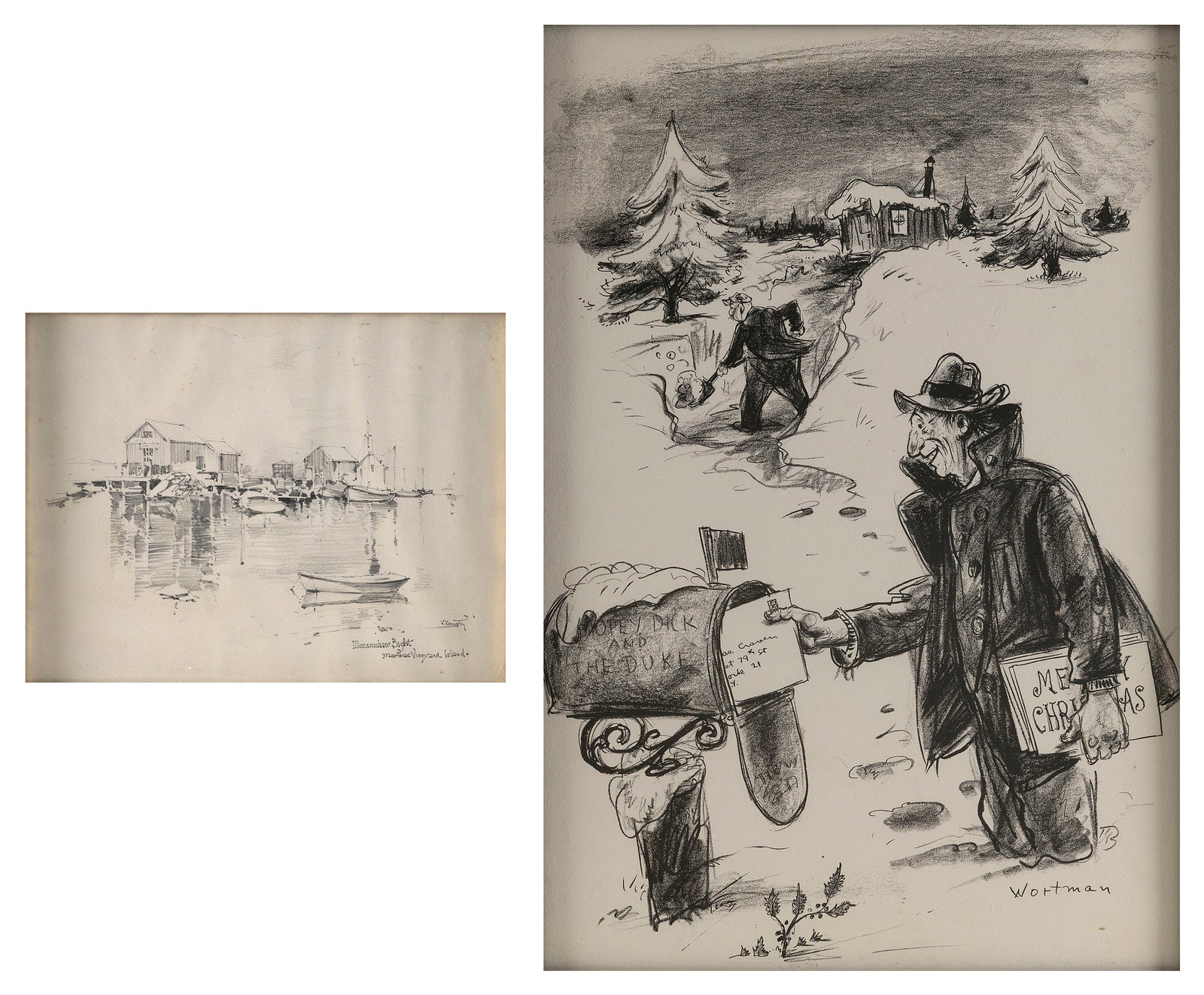 TWO MARTHA'S VINEYARD-RELATED WORKS 20th Century (1 of 3)