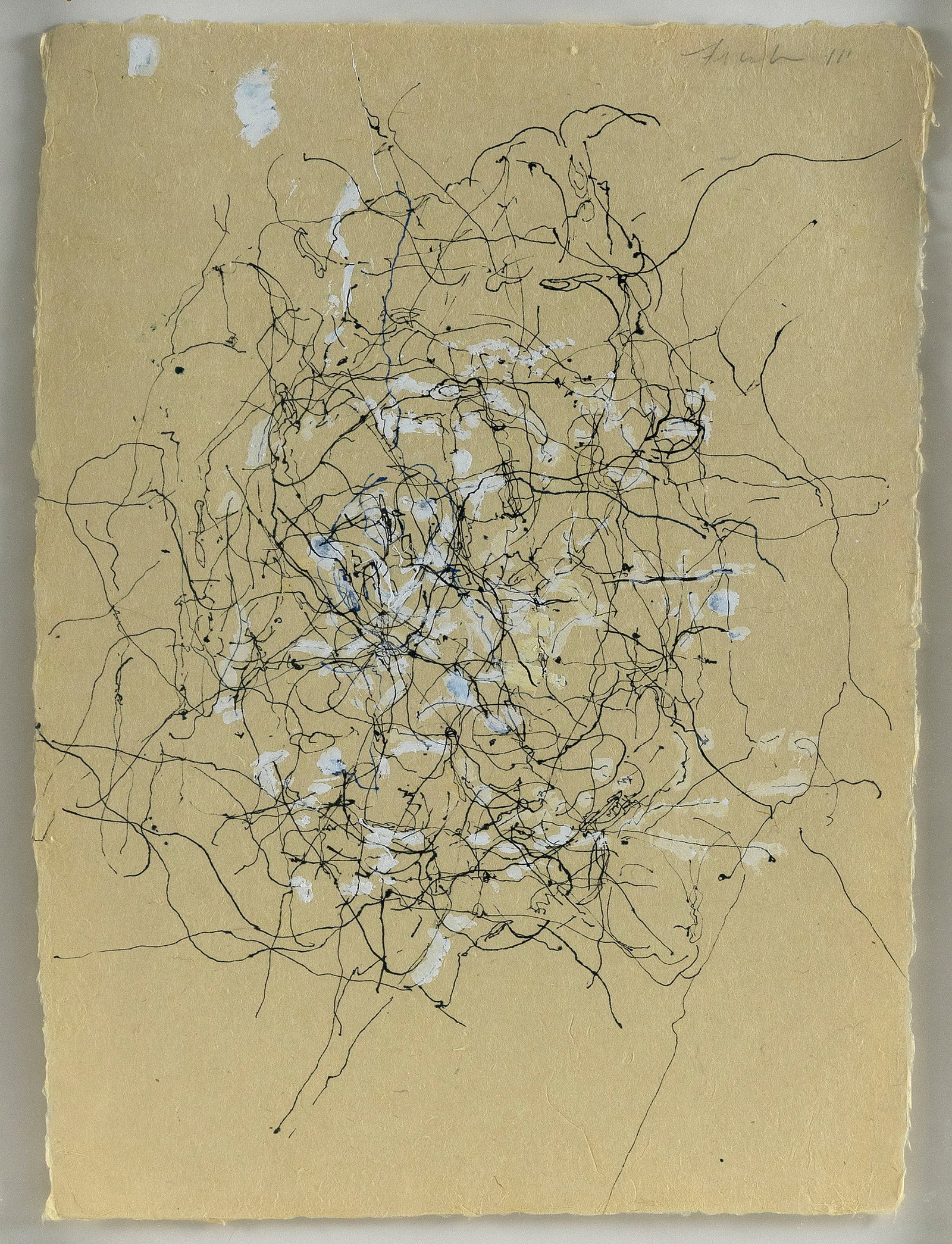 JAN FRANK (New York/Netherlands, 1951-), Untitled (Abstract line pattern), 2011., Pen and ink and (1 of 3)