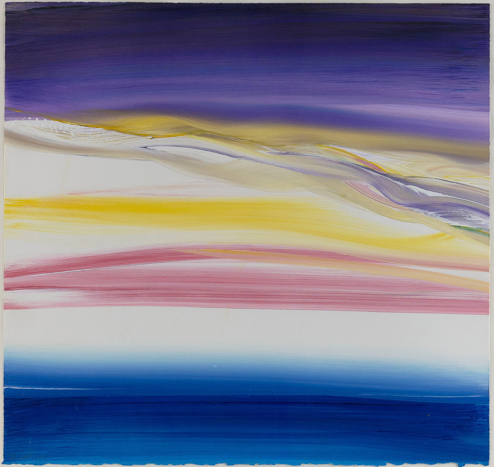 KATHERINE ANNE THORSTENSEN (Massachusetts, Contemporary), "Windswept", 2004., Acrylic on rag paper, (1 of 3)