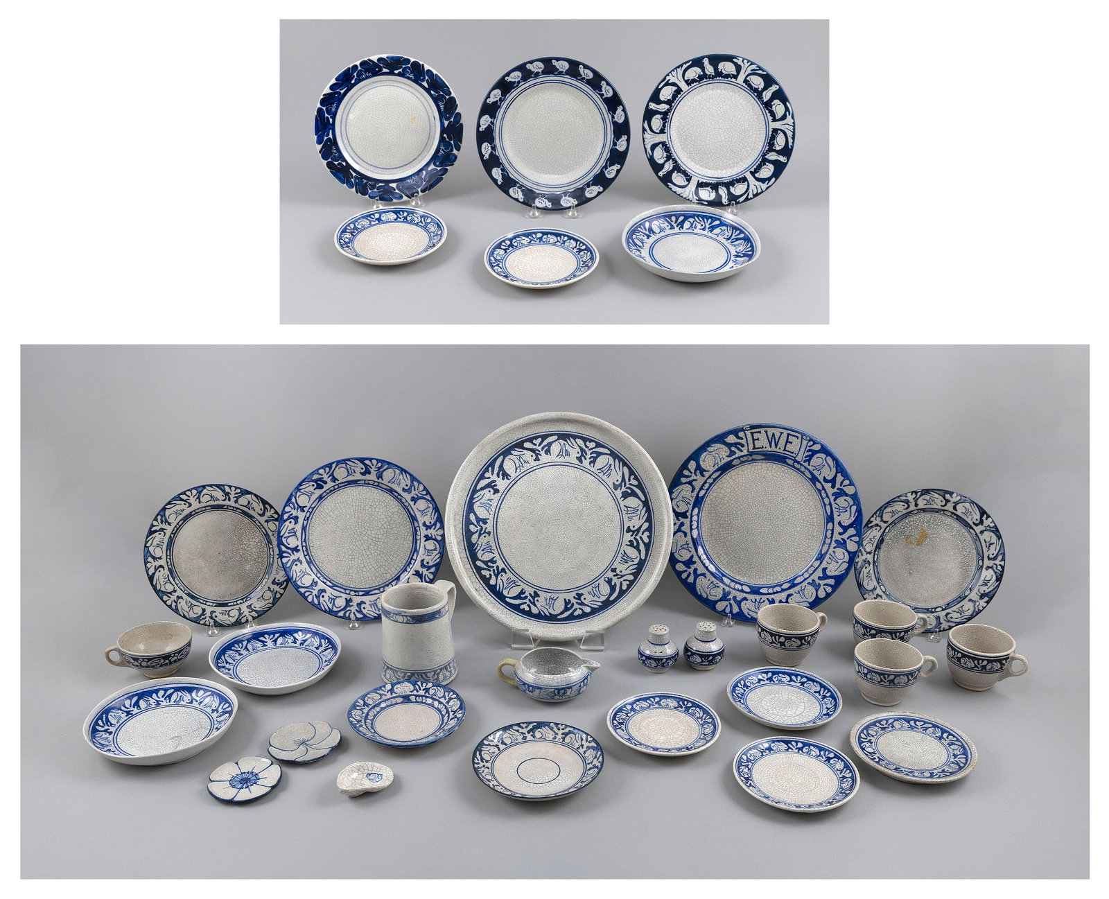 LARGE COLLECTION OF DEDHAM POTTERY Dedham, Massachusetts, 20th Century (1 of 5)