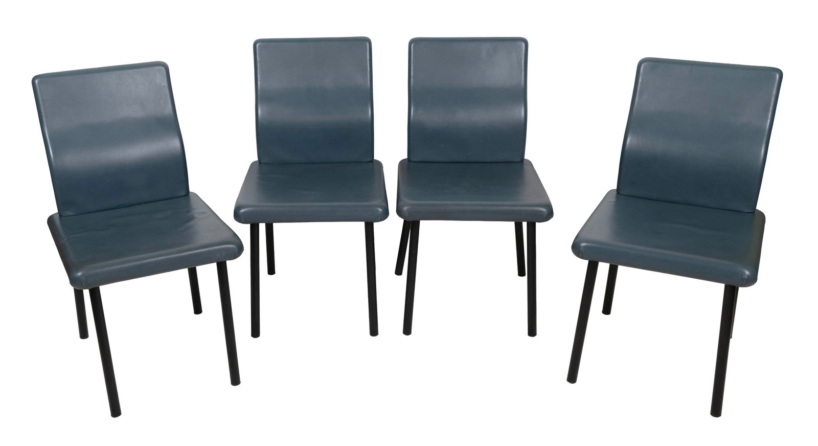 SET OF FOUR ETTORE SOTTSASS FOR KNOLL "MANDARIN" SIDE CHAIRS 20th Century Back heights 33". (1 of 1)