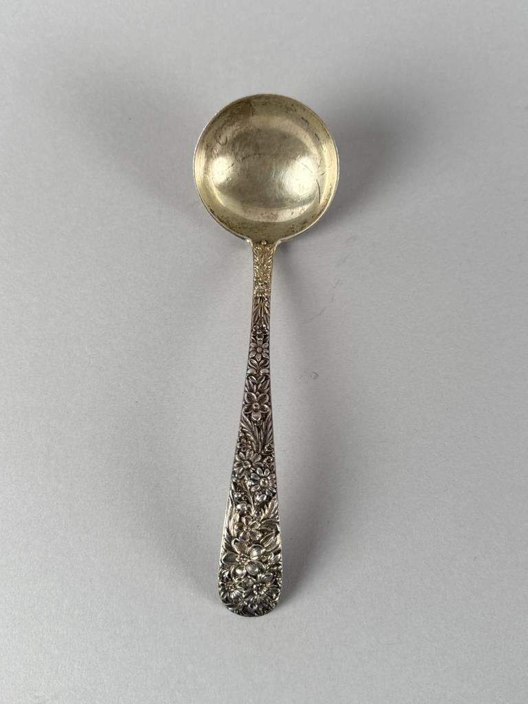 S. KIRK STERLING SILVER REPOUSSE LADLE Approx. 1.9 troy oz. (1 of 5)
