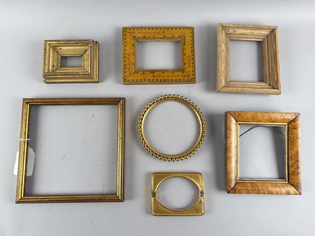 SEVEN SMALL FRAMES 20th Century Largest 10" x 9.5". (1 of 2)