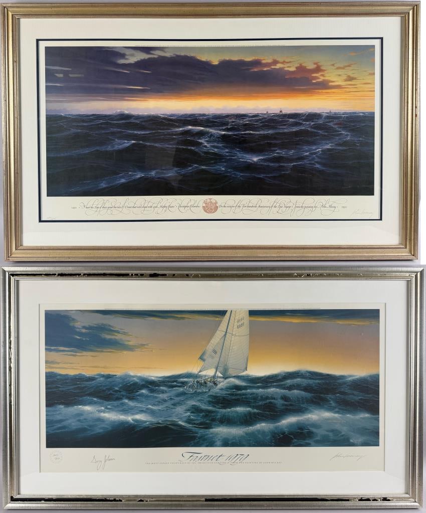 JOHN MARCY MECRAY (Rhode Island/Pennsylvania, 1939-2017), Two yachting scenes (1 of 7)