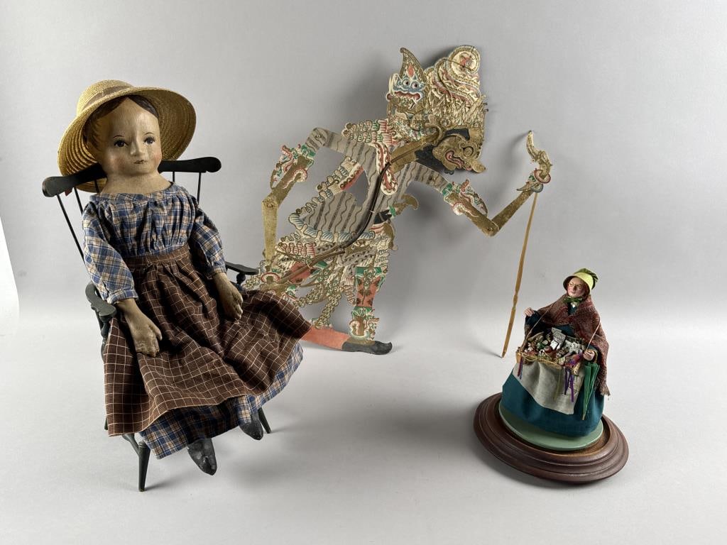 THREE COLLECTIBLE FIGURES 20th Century (1 of 8)