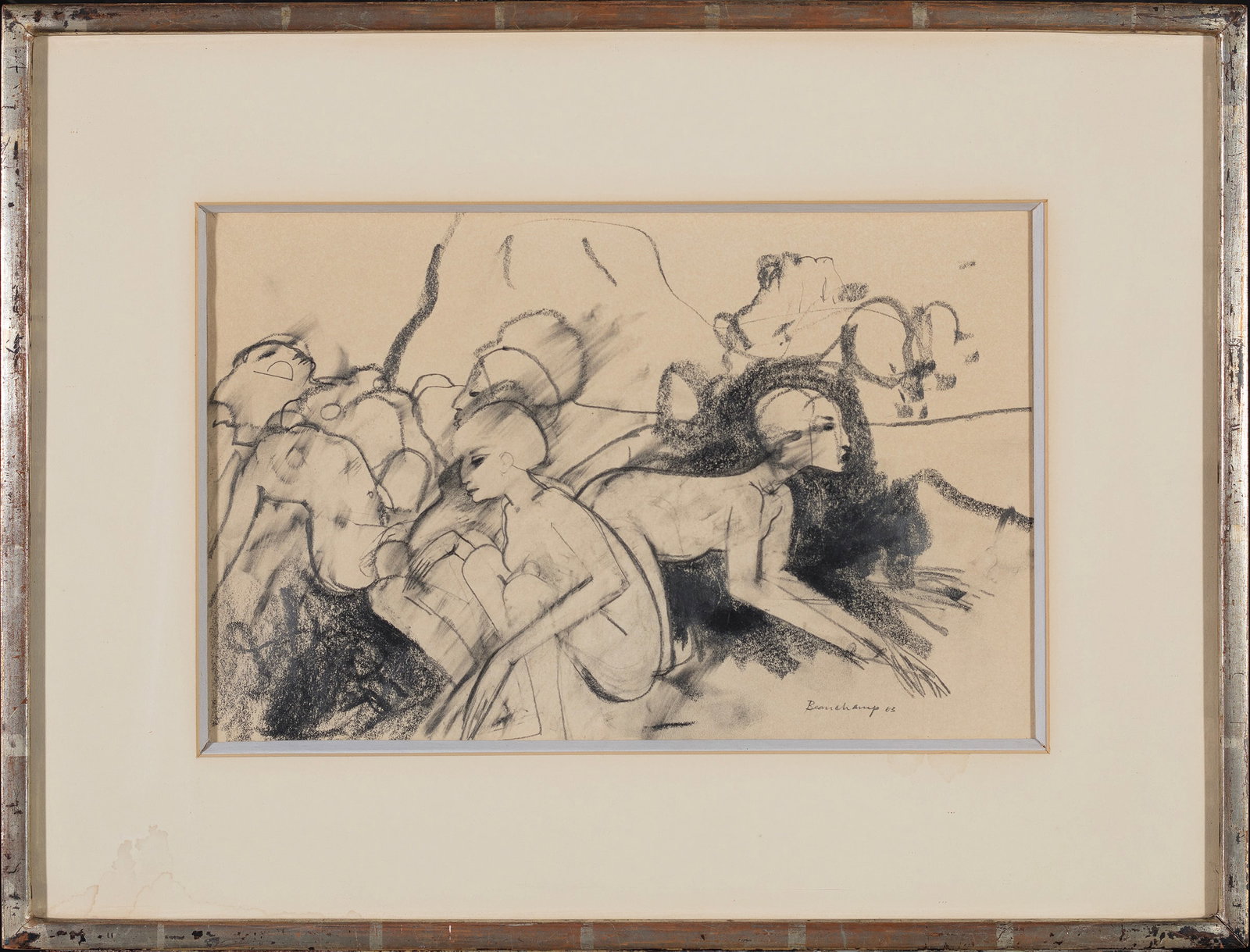 ROBERT BEAUCHAMP (New York/Massachusetts/Colorado, 1923-1995), Untitled (Nudes), 1963., Graphite on (1 of 1)