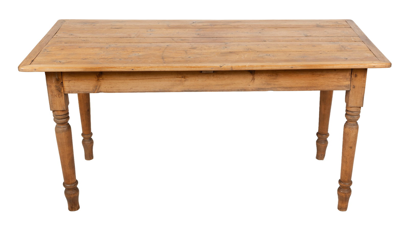 CONTINENTAL PINE TABLE 19th Century Height 30". Length 61". Width 32". (1 of 1)