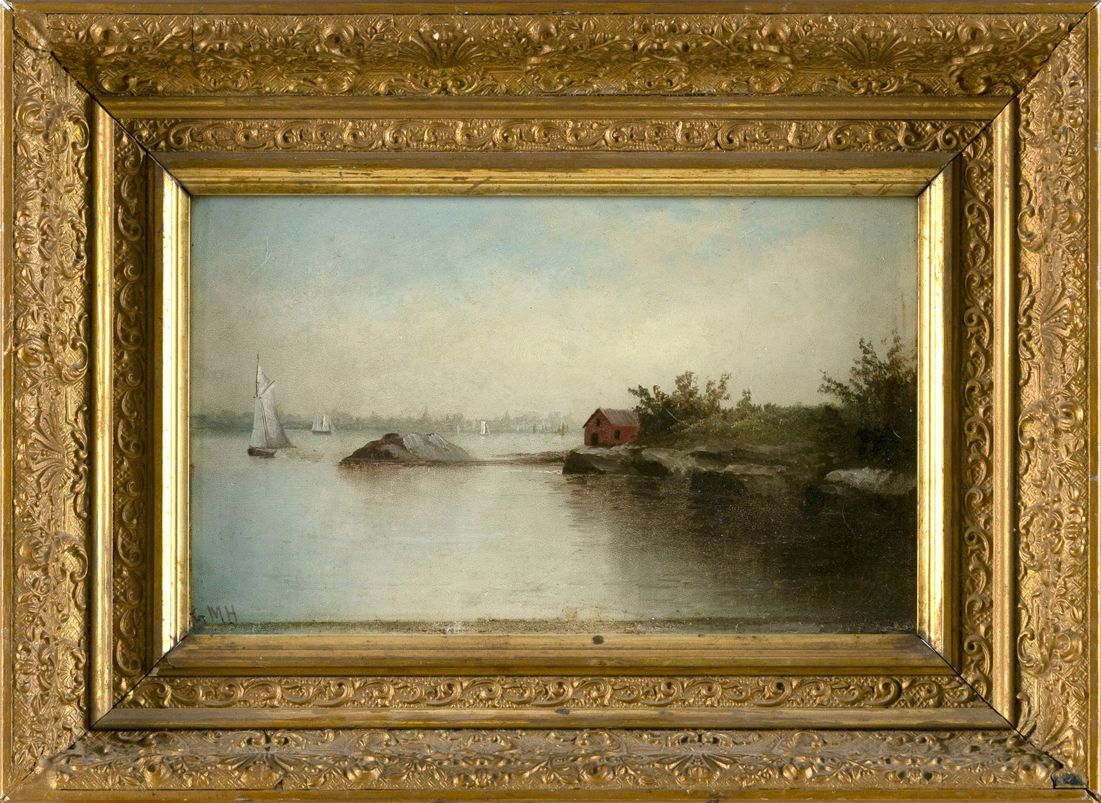 GEORGE M. HATHAWAY (Maine/United Kingdom, 1852-1903), One end of Little Diamond Island, Casco Bay., (1 of 2)