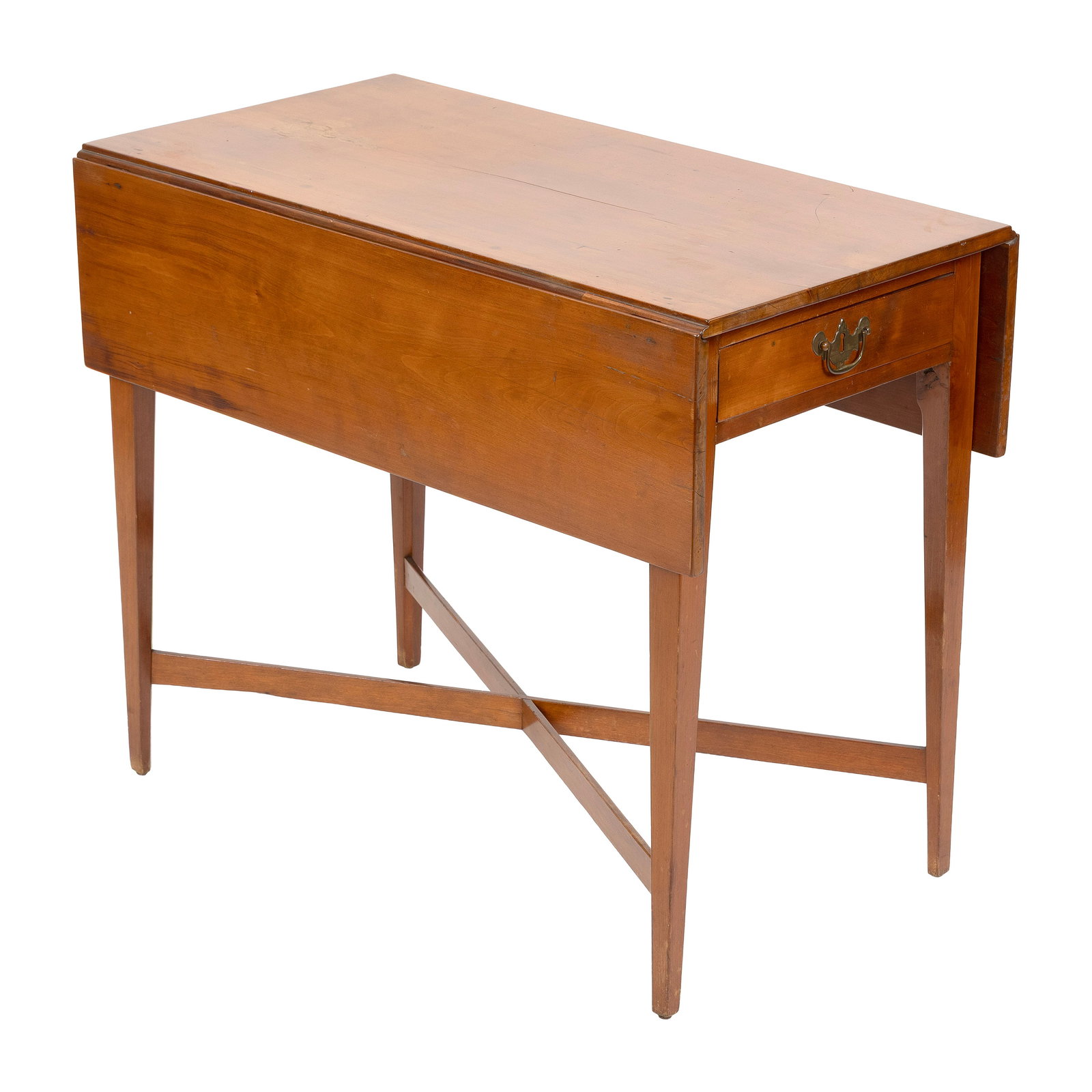 MAPLE PEMBROKE TABLE 19th Century Height 28". Width 17.5" plus two 8.5" drop leaves. Depth 33". (1 of 1)