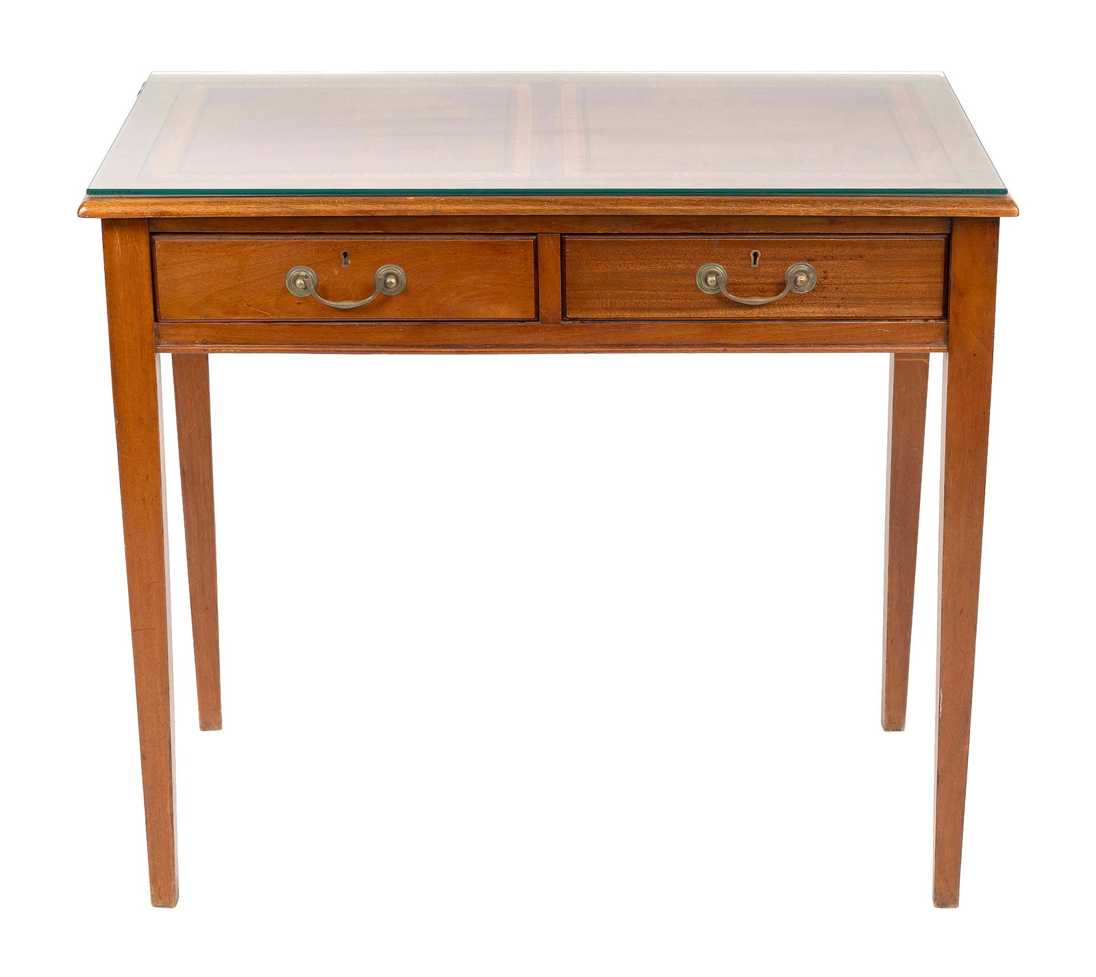 SHERATON REVIVAL WRITING DESK Early 20th Century Height 30". Width 35". Depth 22". (1 of 2)