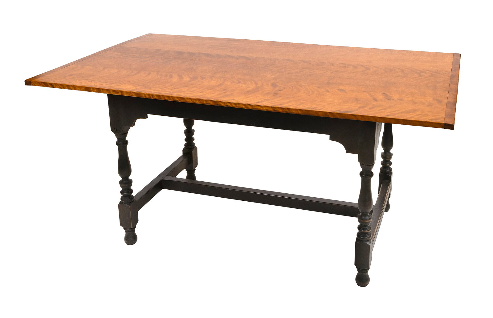 ELDRED WHEELER TRESTLE TABLE Massachusetts, 20th Century Height 31.5". Length 62". Width 35.5". (1 of 1)