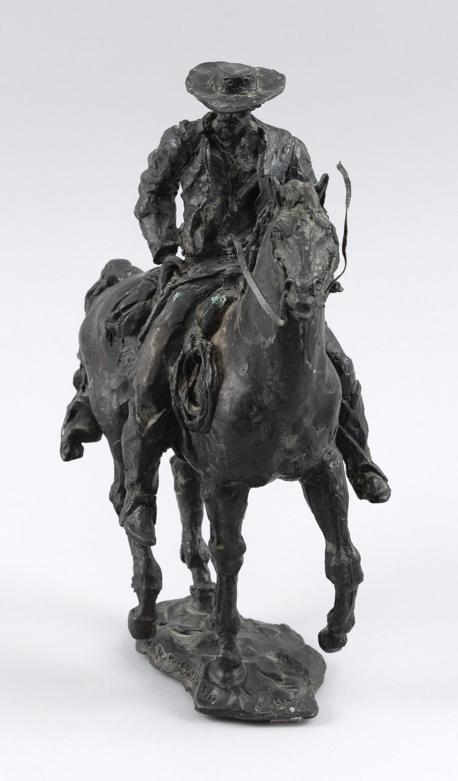 ROBERT KITTREDGE (Arizona/Kansas/Egypt, 1910-2003), "The Stranger In Abilene"., Bronze, height 11". (1 of 5)
