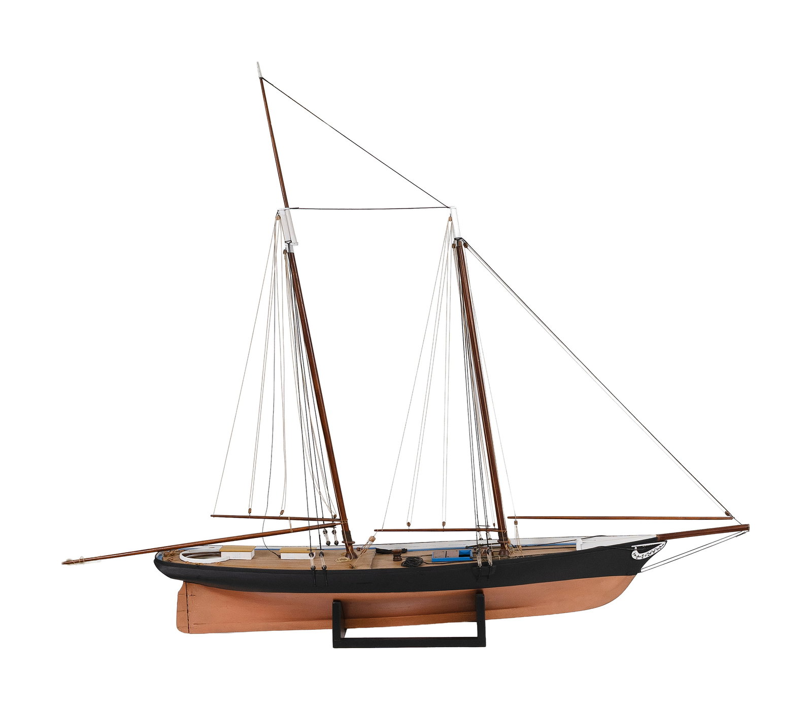 MODEL OF THE SCHOONER YACHT "AMERICA" England, 20th Century Height 56.5". Length 70". Width 12". (1 of 3)