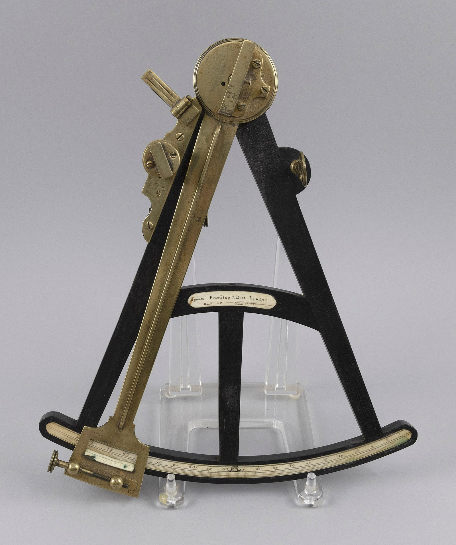 SPENCER, BROWNING & RUST SEXTANT London, 19th Century Height 13.5". (1 of 3)
