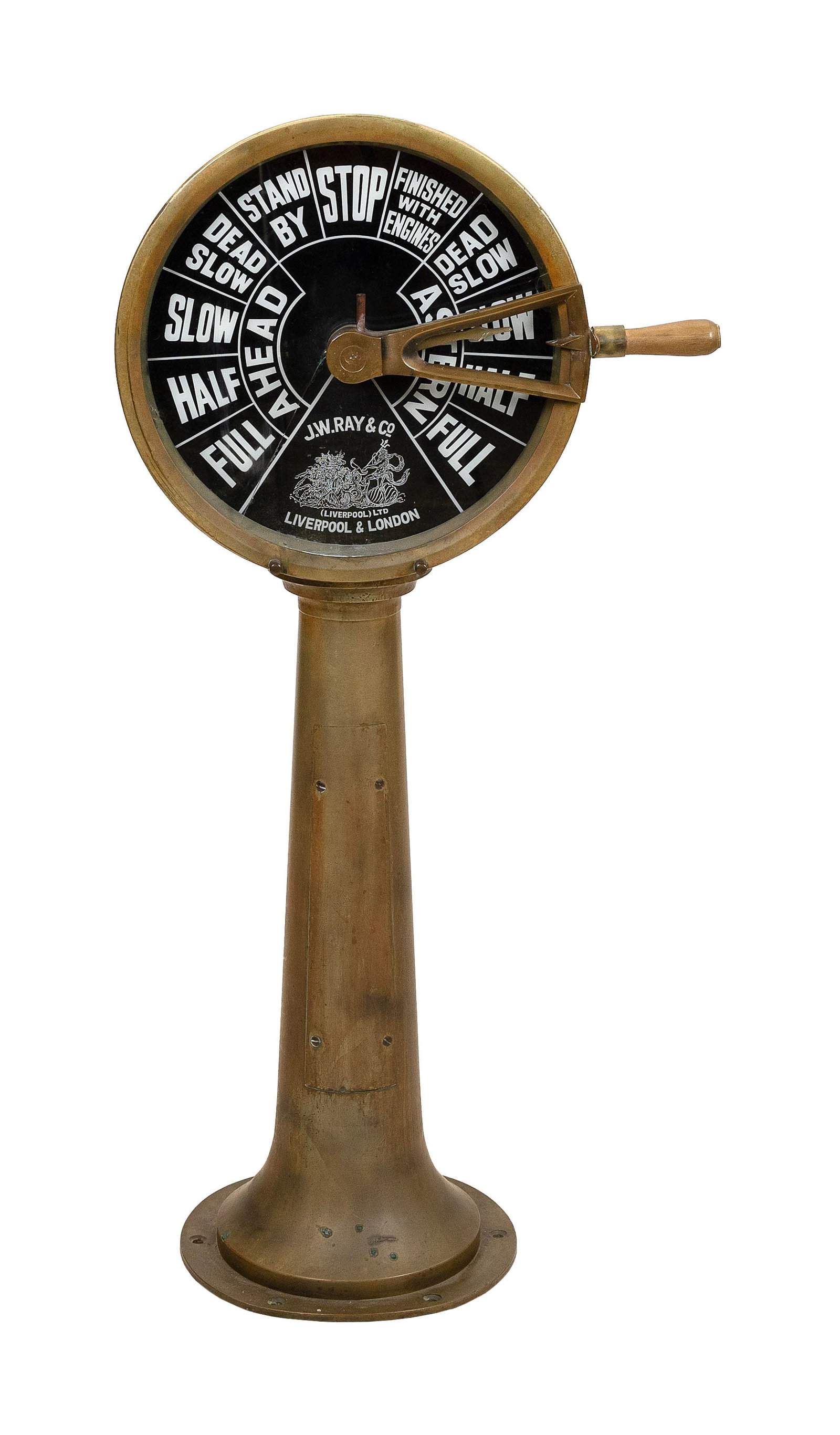 J.W. RAY & CO. SHIP'S TELEGRAPH United Kingdom, Early 20th Century Height 49". (1 of 2)