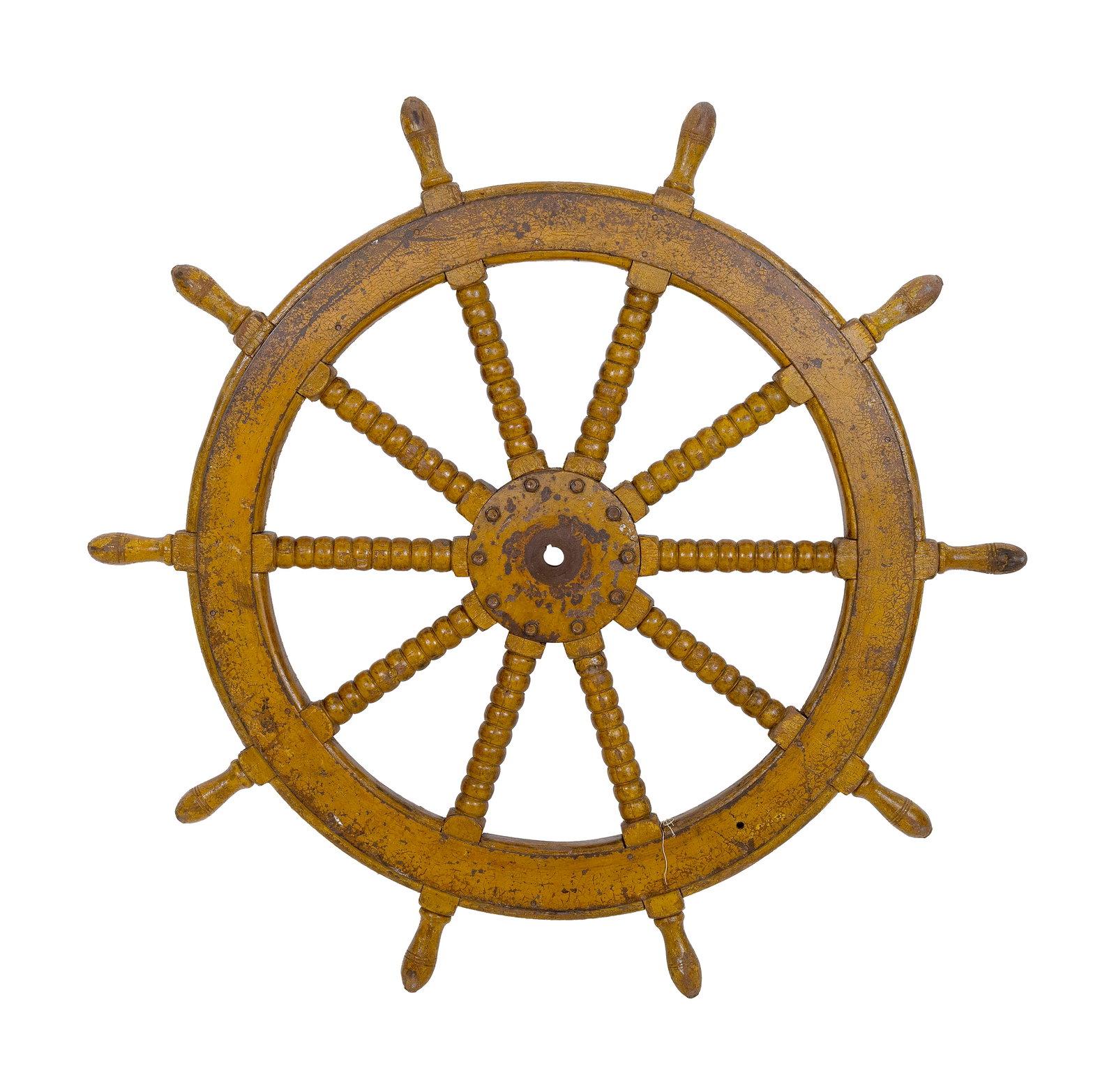 SHIP'S WHEEL 19th Century Diameter 47". (1 of 2)