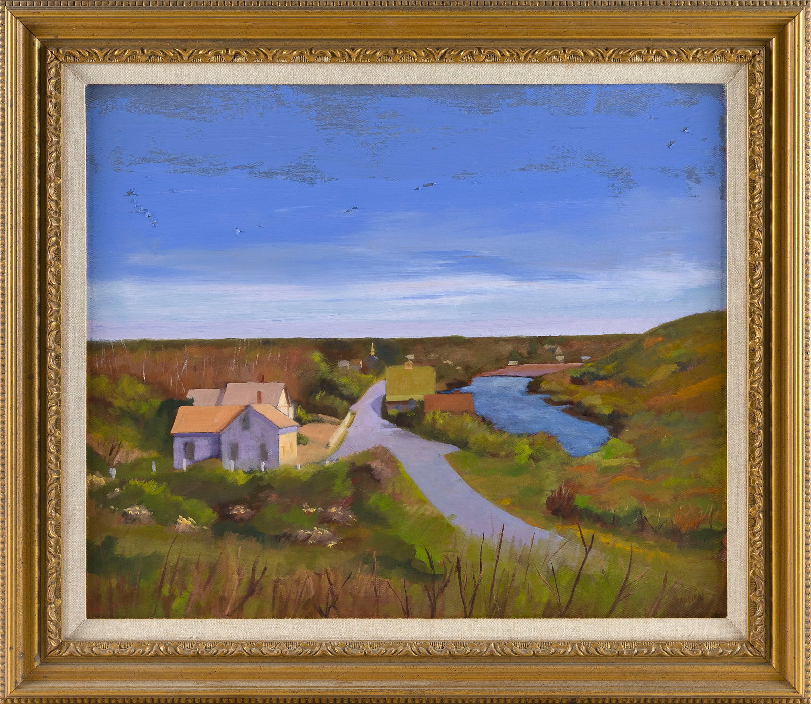 ROBERT CARDINAL (Massachusetts/New York/Canada, 1936-), Pond Village, Truro, Massachusetts., Oil on (1 of 2)