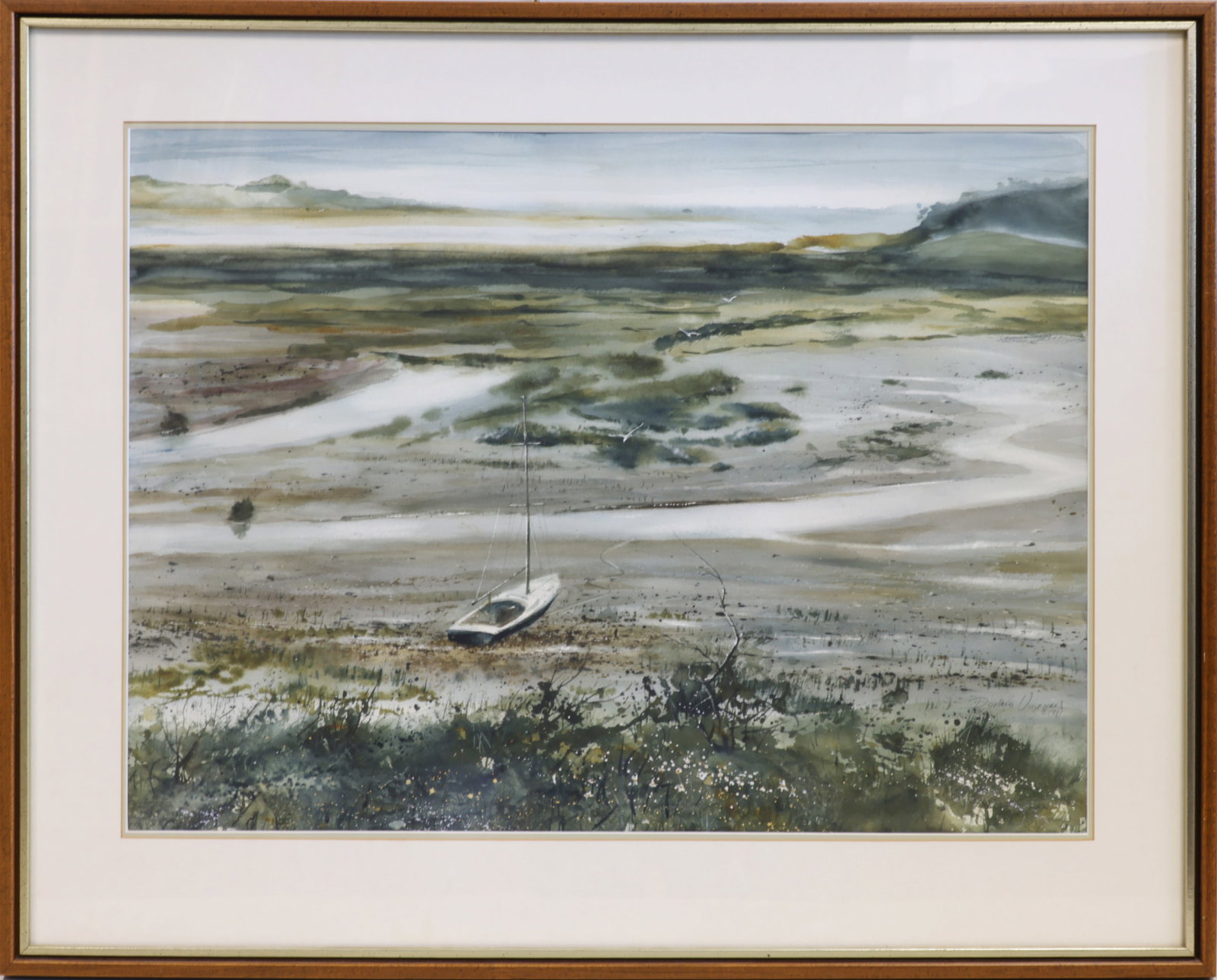 DONALD EDWARDS VOORHEES (New Jersey, 1926-2016), Coastal Landscape., Watercolor and gouache, 21" x (1 of 1)