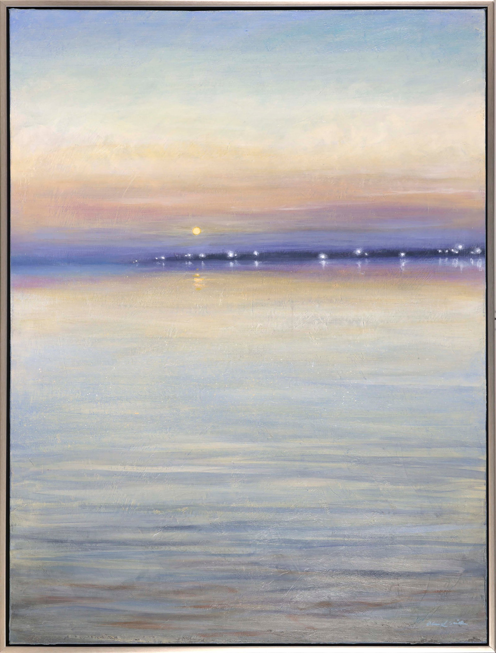 ODIN K. SMITH (Cape Cod, Massachusetts, 1965-), Pause., Acrylic on canvas, 40" x 30?. Framed 42" x (1 of 1)